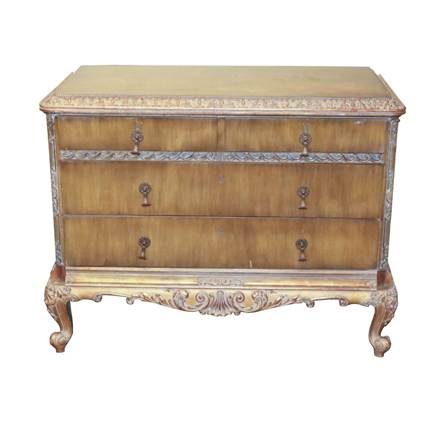 French Provincial Style Chest of Drawers, Mid 20th Century