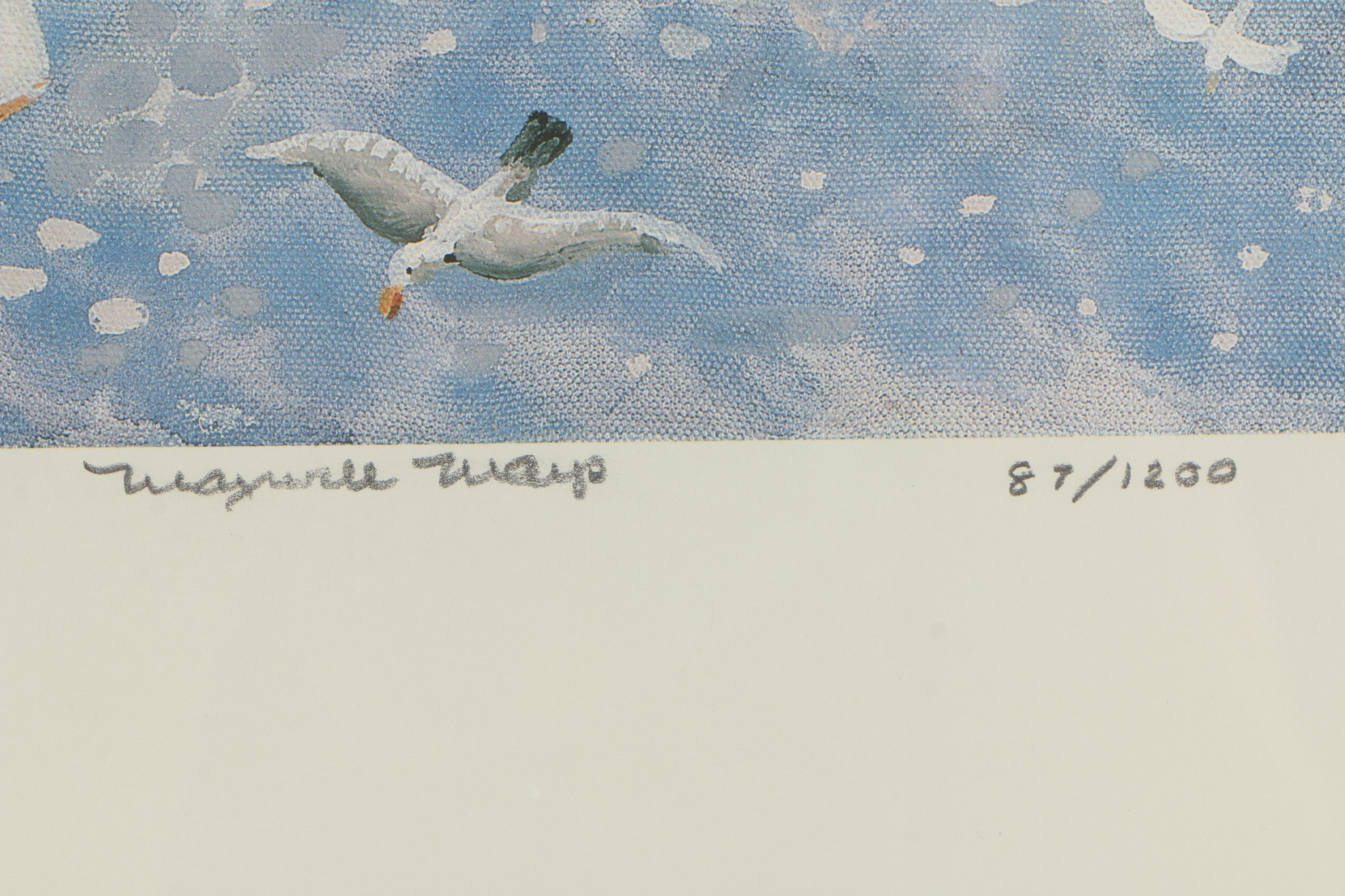 Maxwell Mays Offset Lithograph "Jamestown 1900"