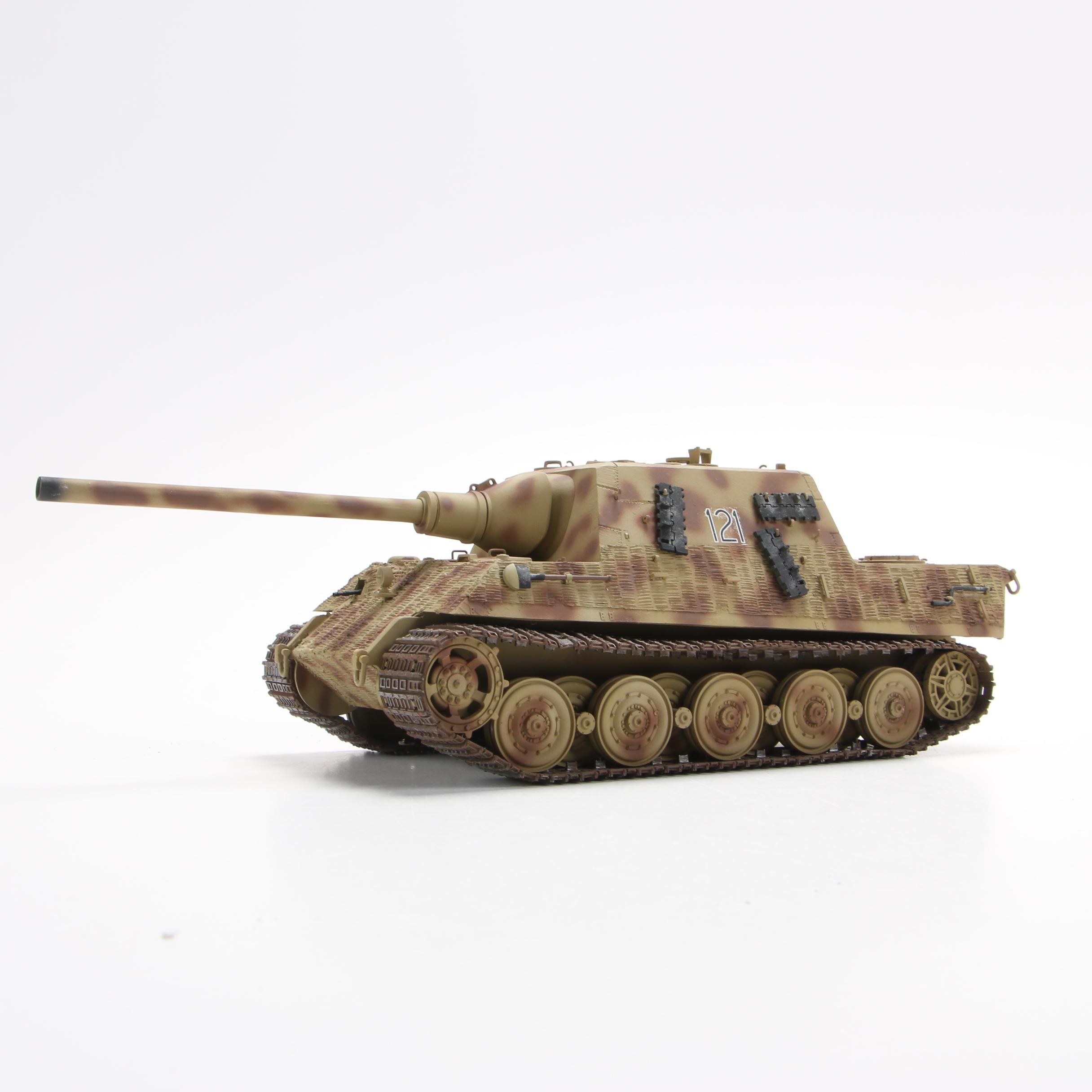 Vintage German WWII Tanks Panzerjäger 312 and King Panther 121