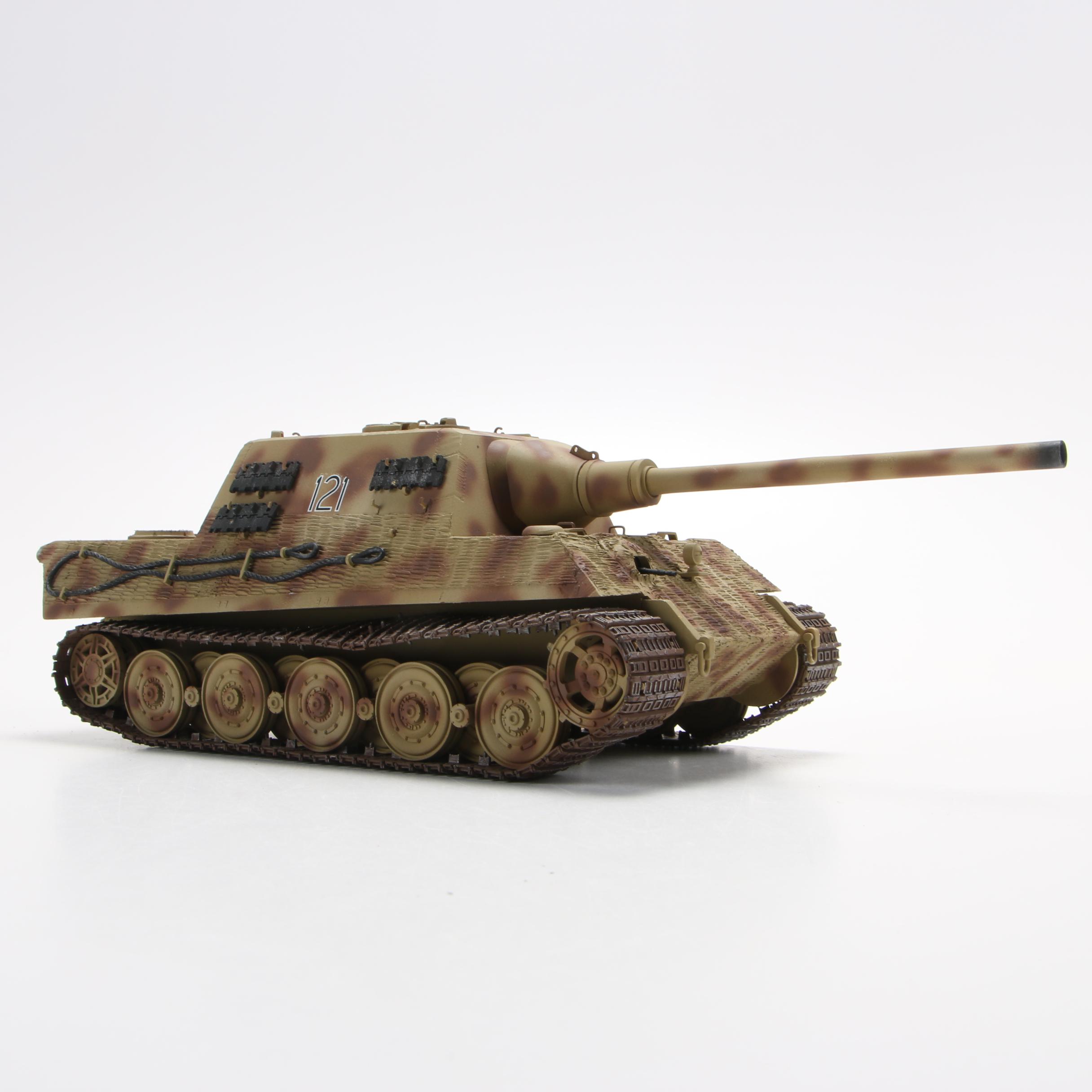 Vintage German WWII Tanks Panzerjäger 312 and King Panther 121