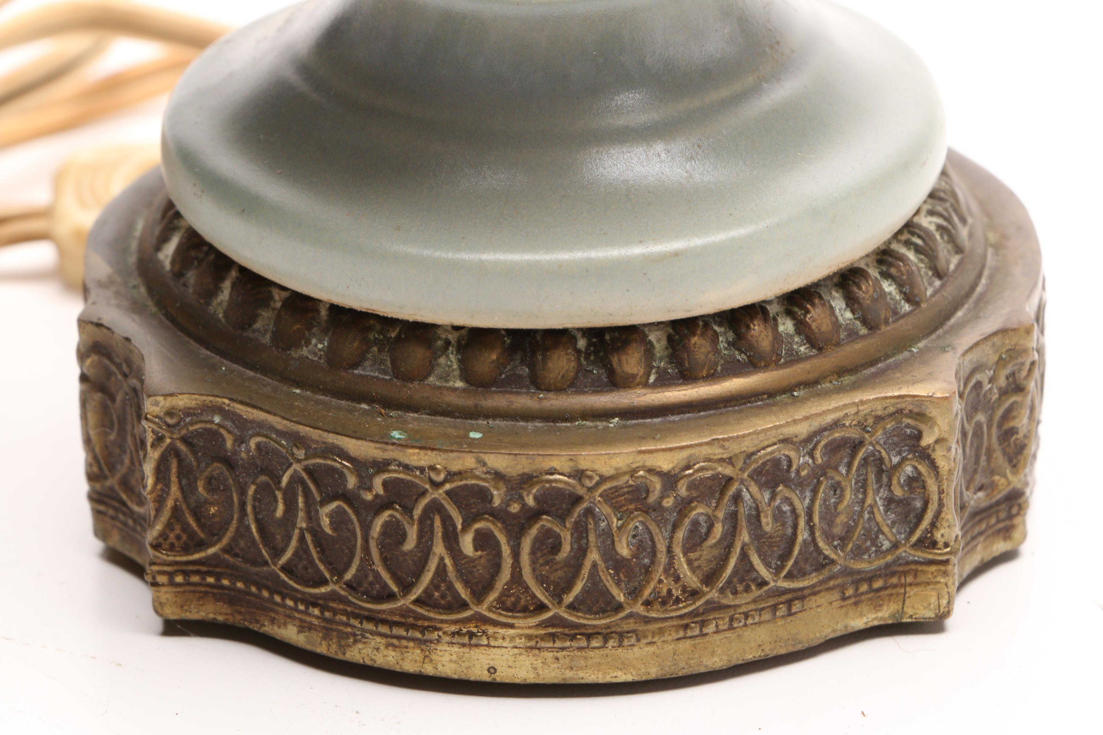 Converted Hull "Magnolia" Vase Table Lamps