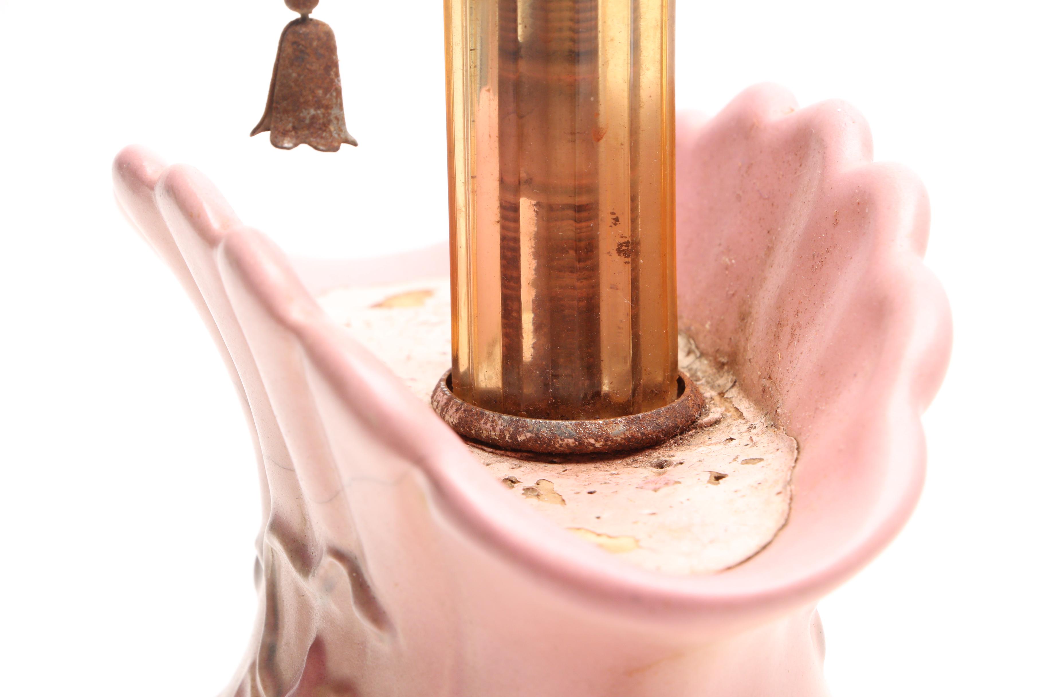 Converted Hull "Magnolia" Vase Table Lamps