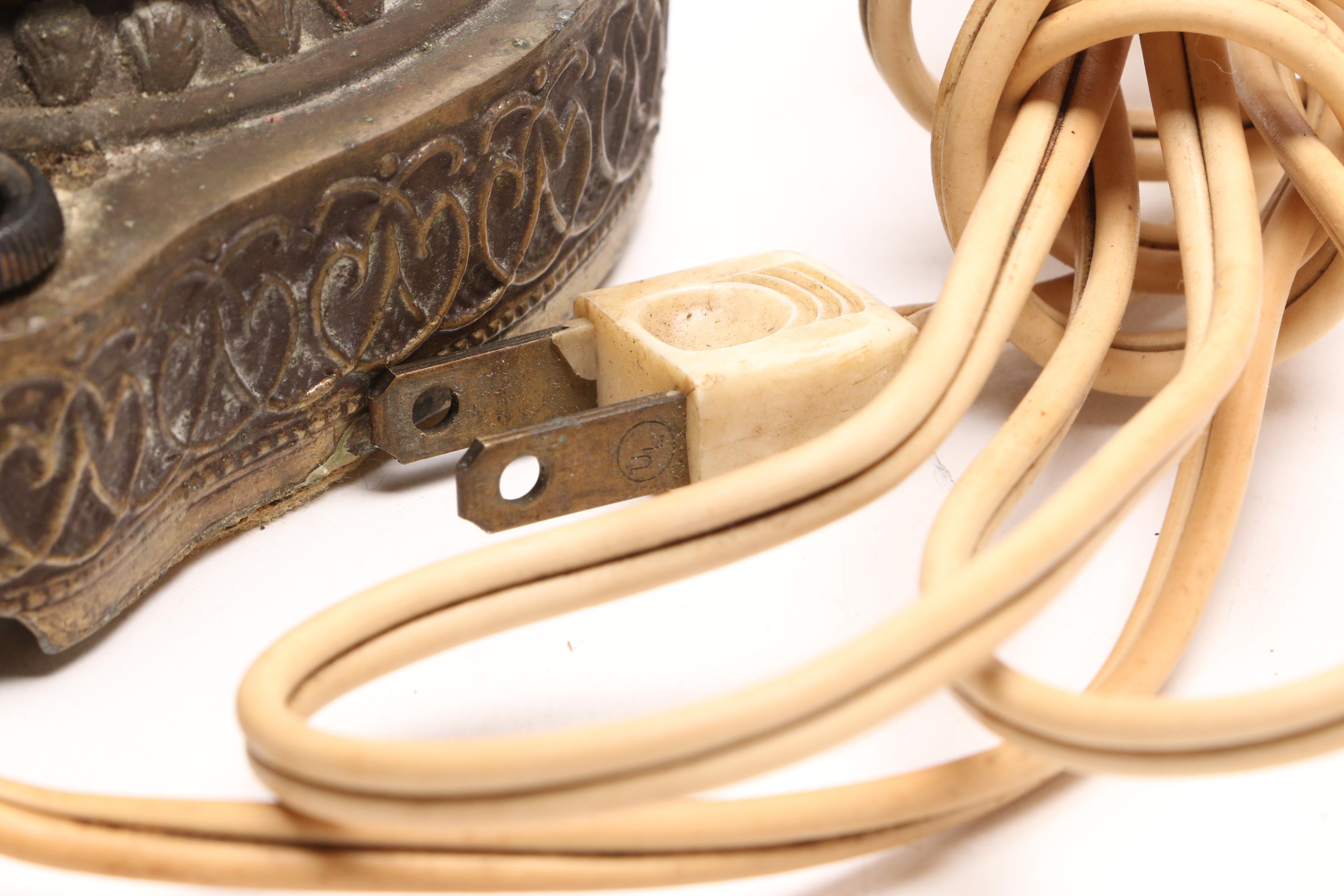 Converted Hull "Magnolia" Vase Table Lamps