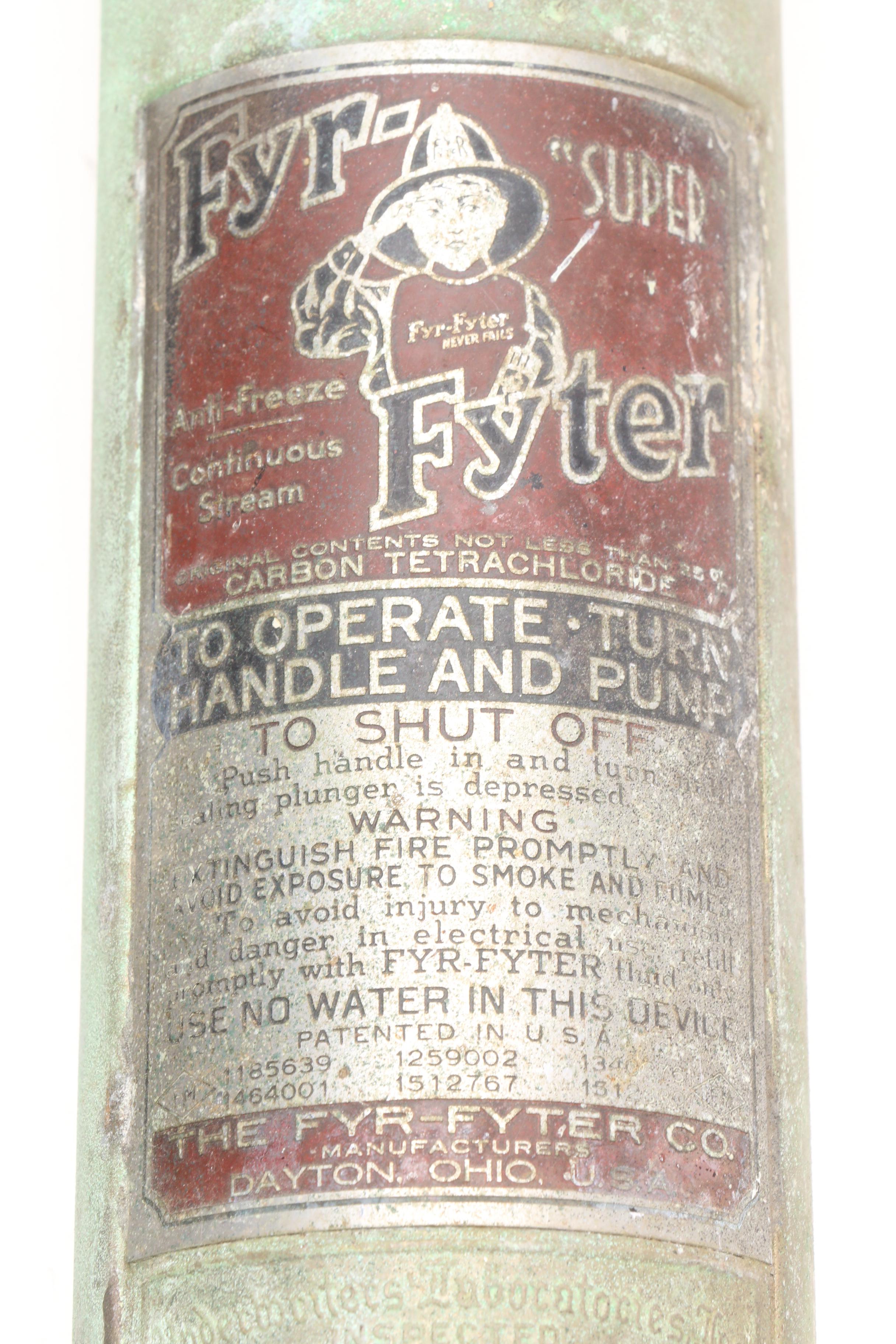 Two Mid-Century "Super" Fyr-Fyter Fire Extinguishers