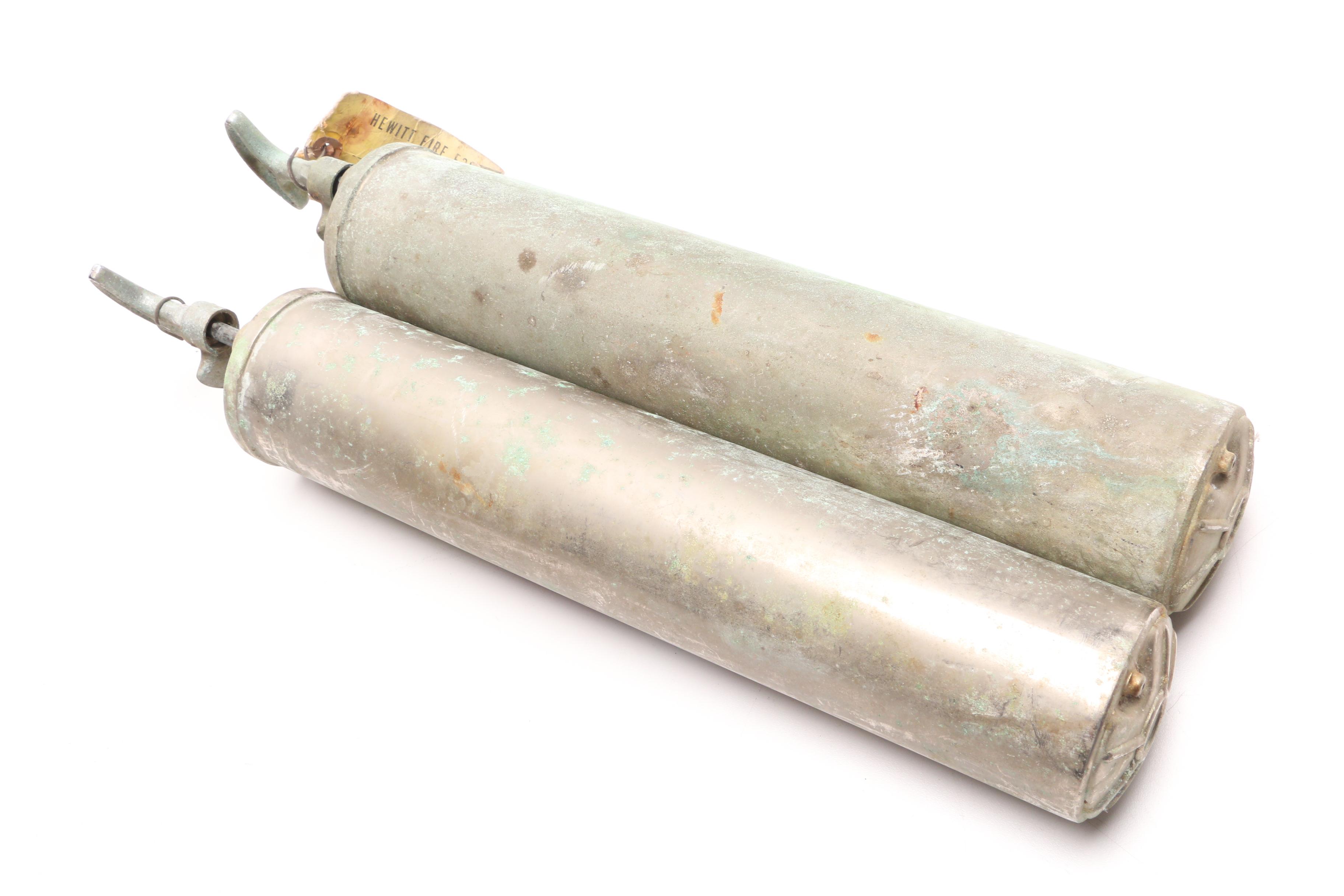 Two Mid-Century "Super" Fyr-Fyter Fire Extinguishers