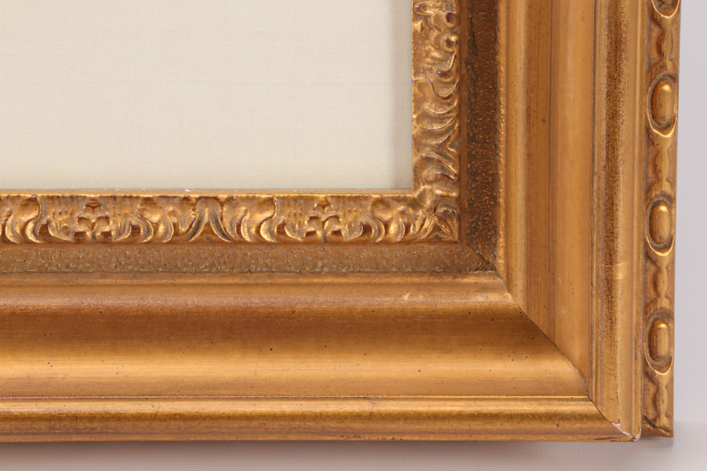 Jens Jensen Floral Arrangement Oil Painting on Paper