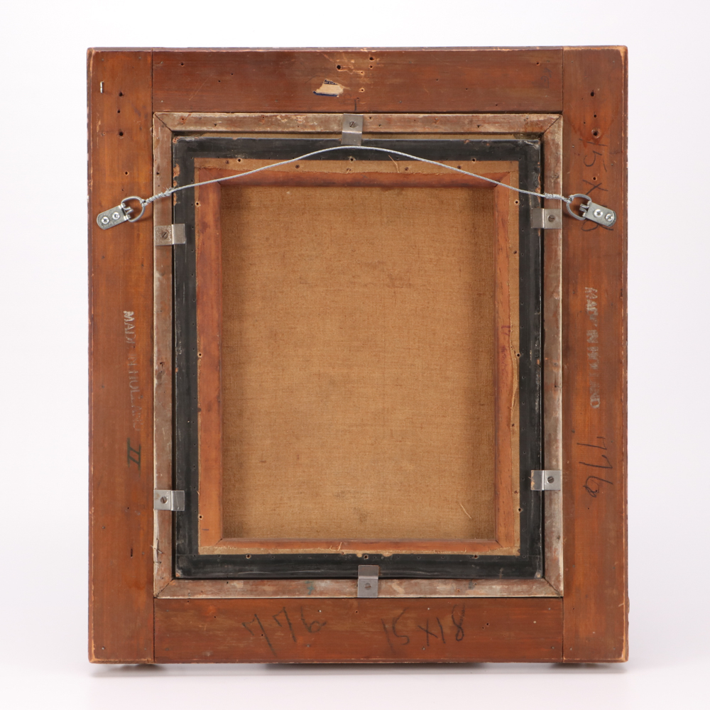 Henry Mosler Late 19th-Century Oil Portrait Painting