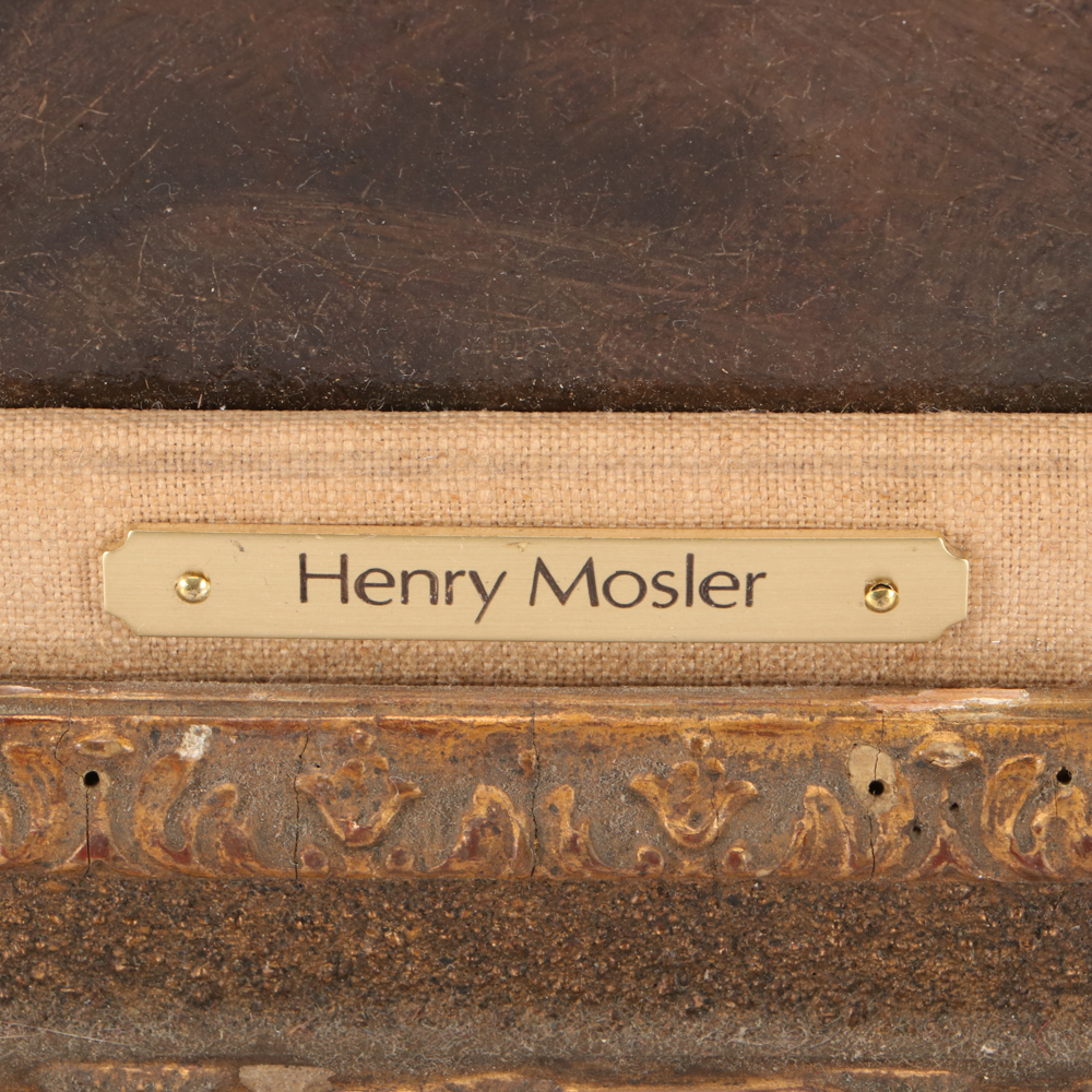 Henry Mosler Late 19th-Century Oil Portrait Painting