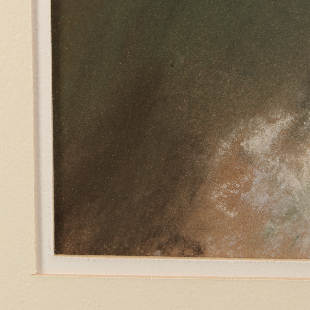 Everett Shinn Early 20th Century Pastel Portrait on Paper