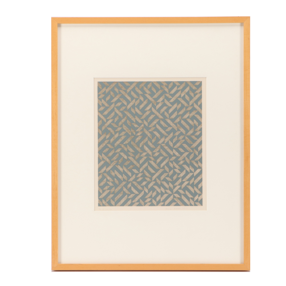 Anni Albers Limited Edition Mixed Media Serigraph "PO II"