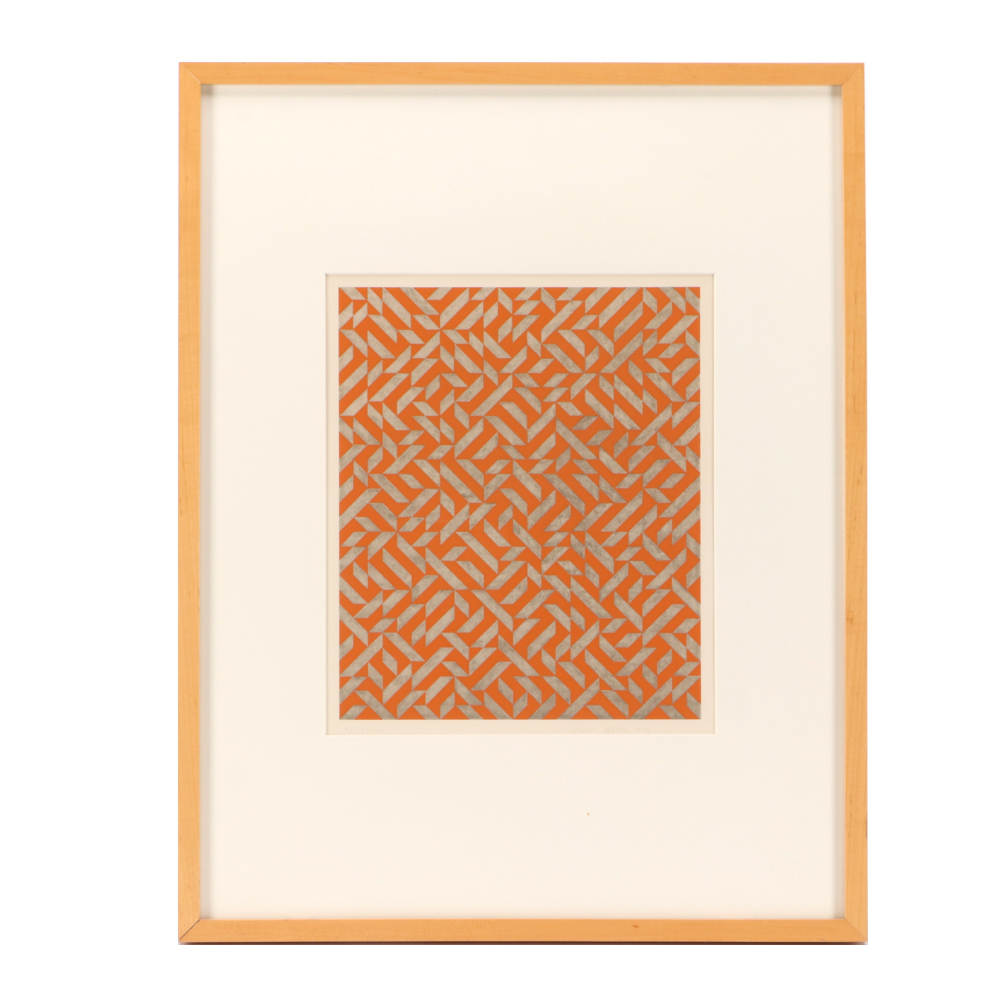 Anni Albers Limited Edition Mixed Media Serigraph "PO I"