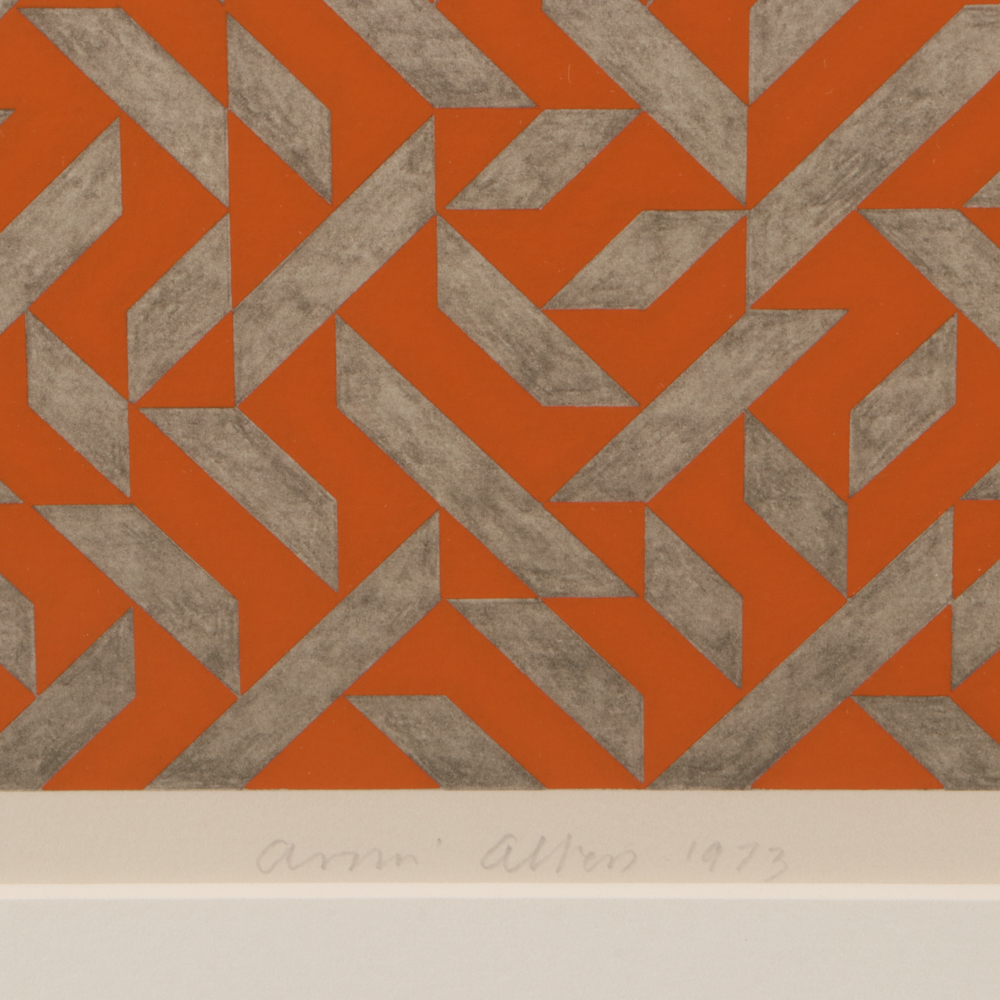 Anni Albers Limited Edition Mixed Media Serigraph "PO I"