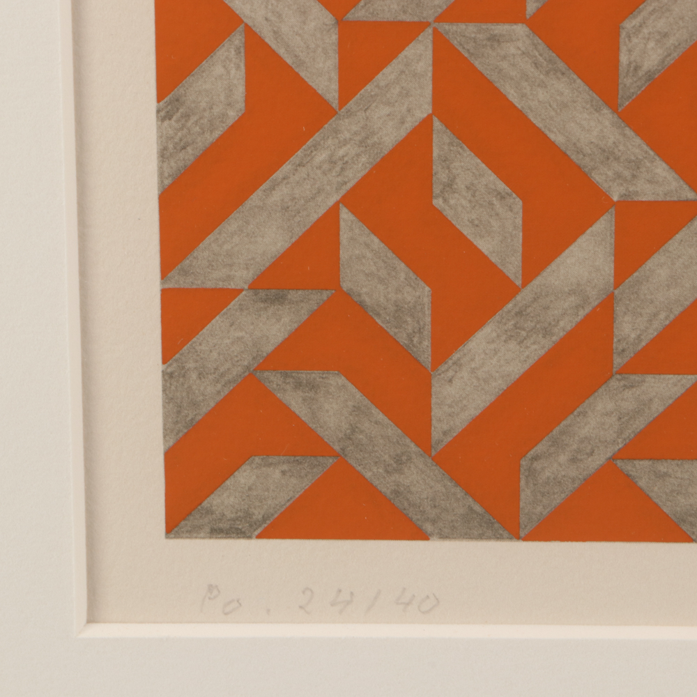 Anni Albers Limited Edition Mixed Media Serigraph "PO I"