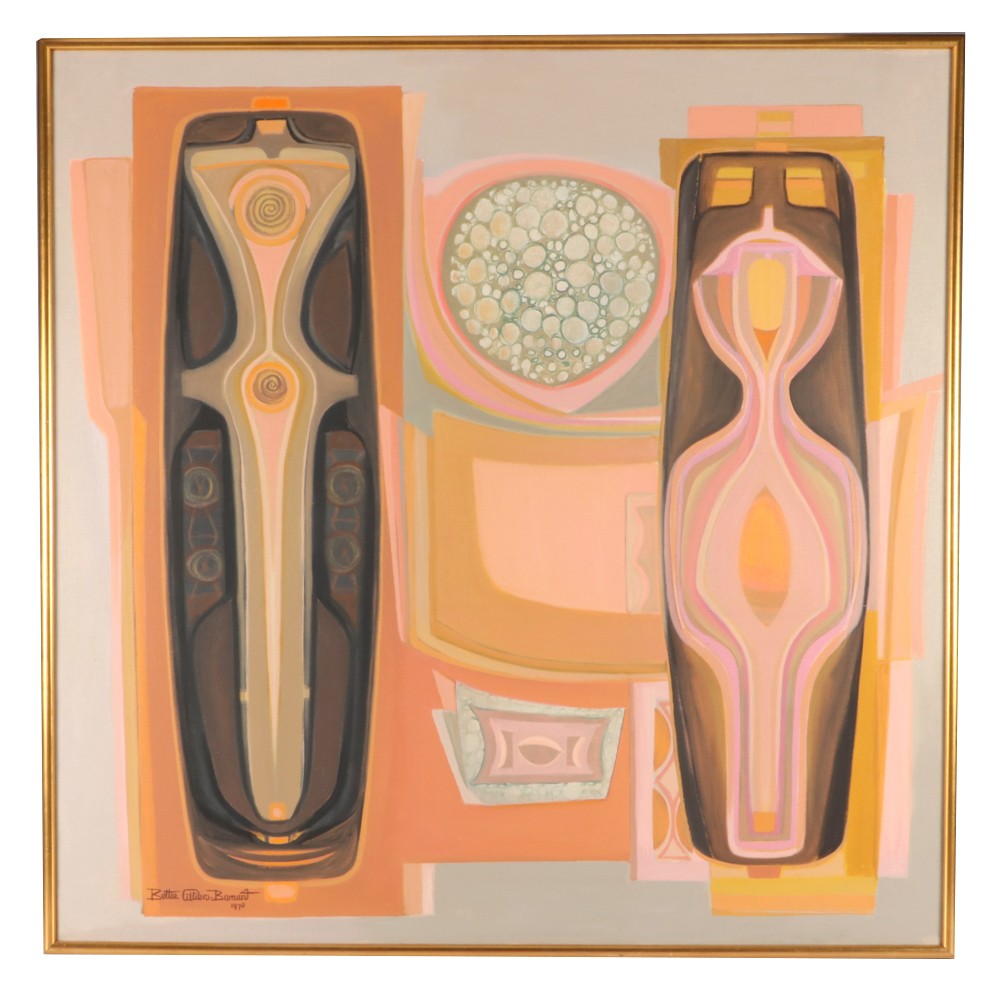 Bettie Cilliers-Barnard 1970 Oil Painting "Primordial Day Dream"