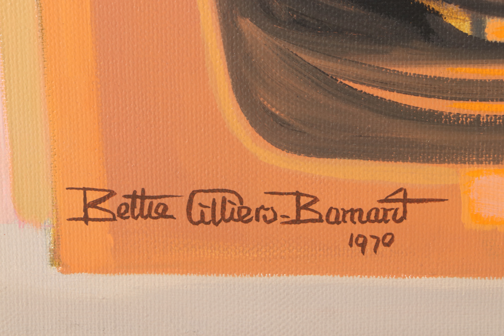 Bettie Cilliers-Barnard 1970 Oil Painting "Primordial Day Dream"