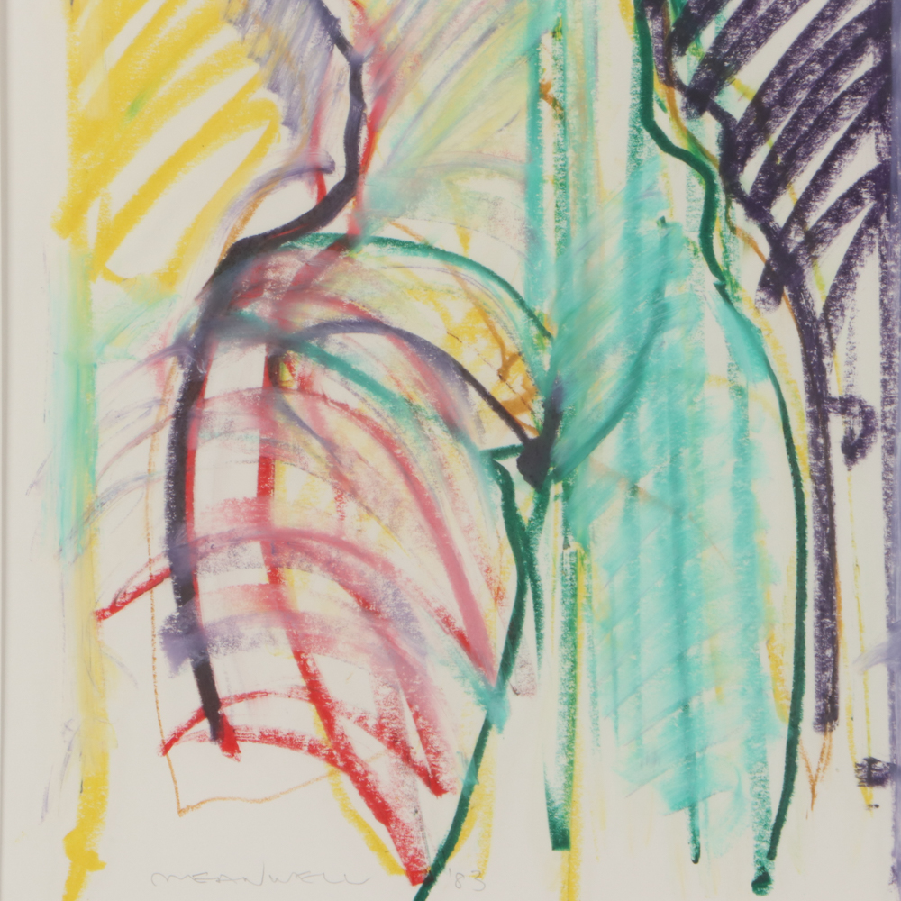 Jack Meanwell 1983 Oil Pastel Figure Drawing