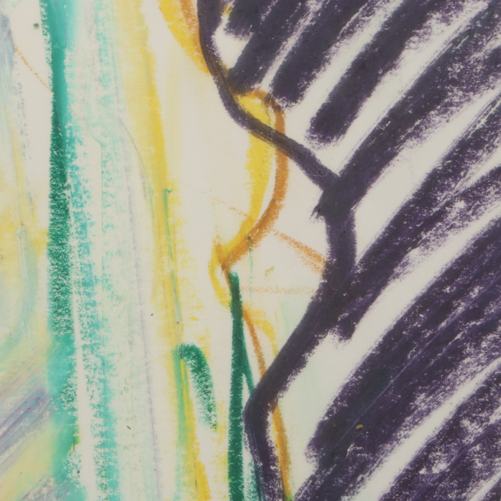 Jack Meanwell 1983 Oil Pastel Figure Drawing