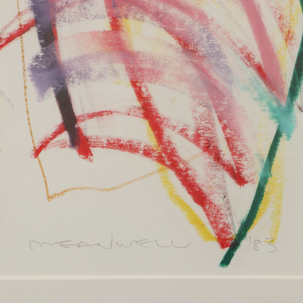 Jack Meanwell 1983 Oil Pastel Figure Drawing