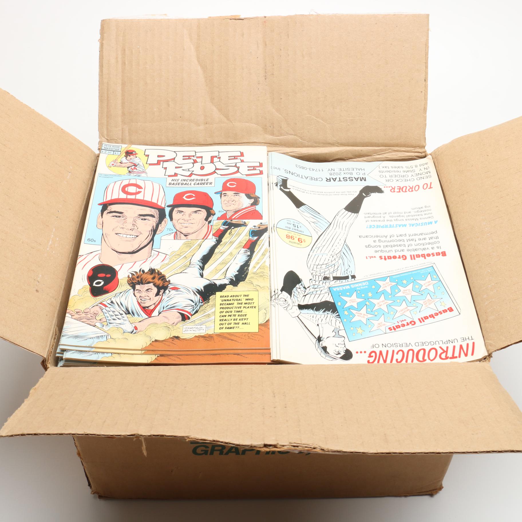 Case of 1995 Pete Rose Comic Books - Approximately 300