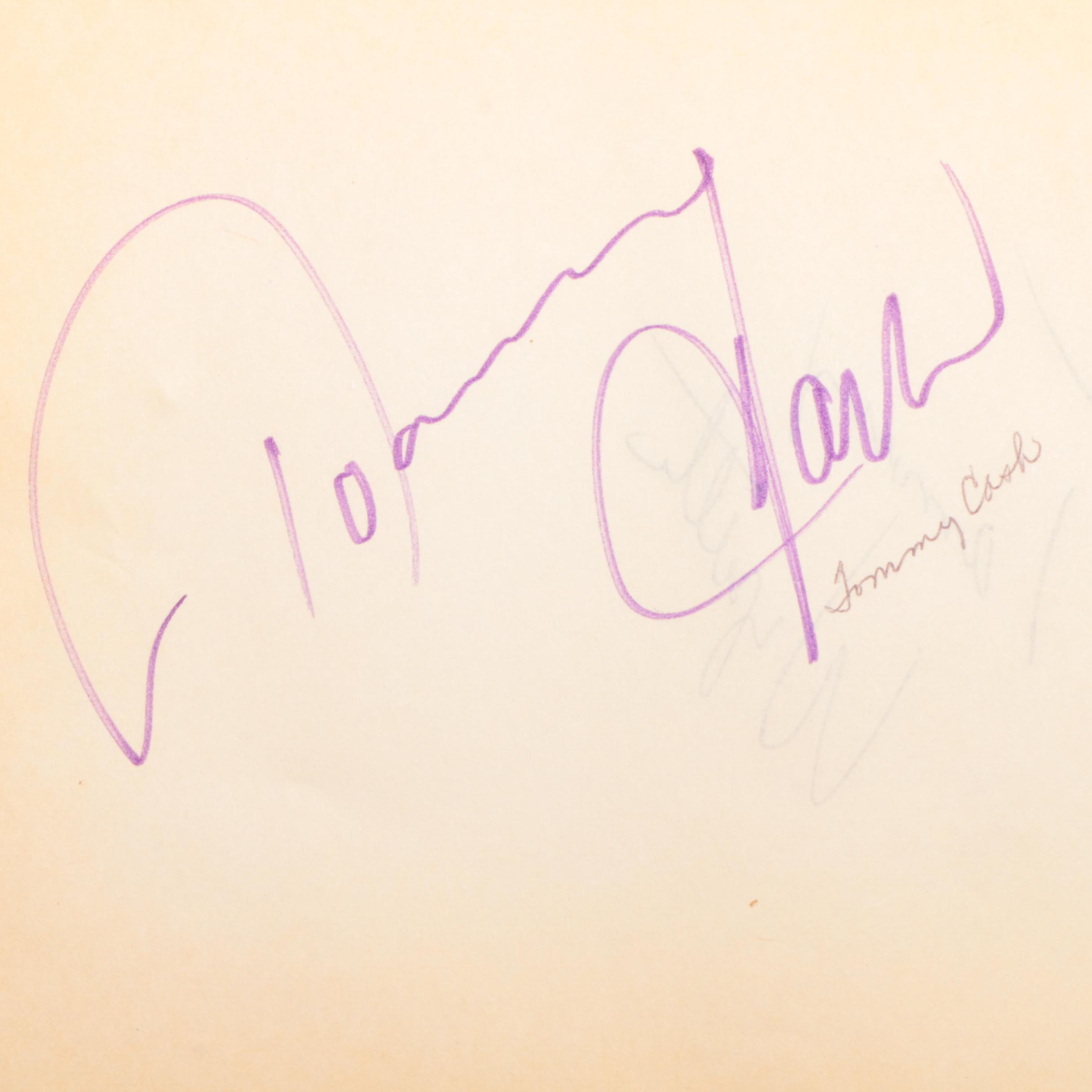 Classic Country Singers Cut Signatures