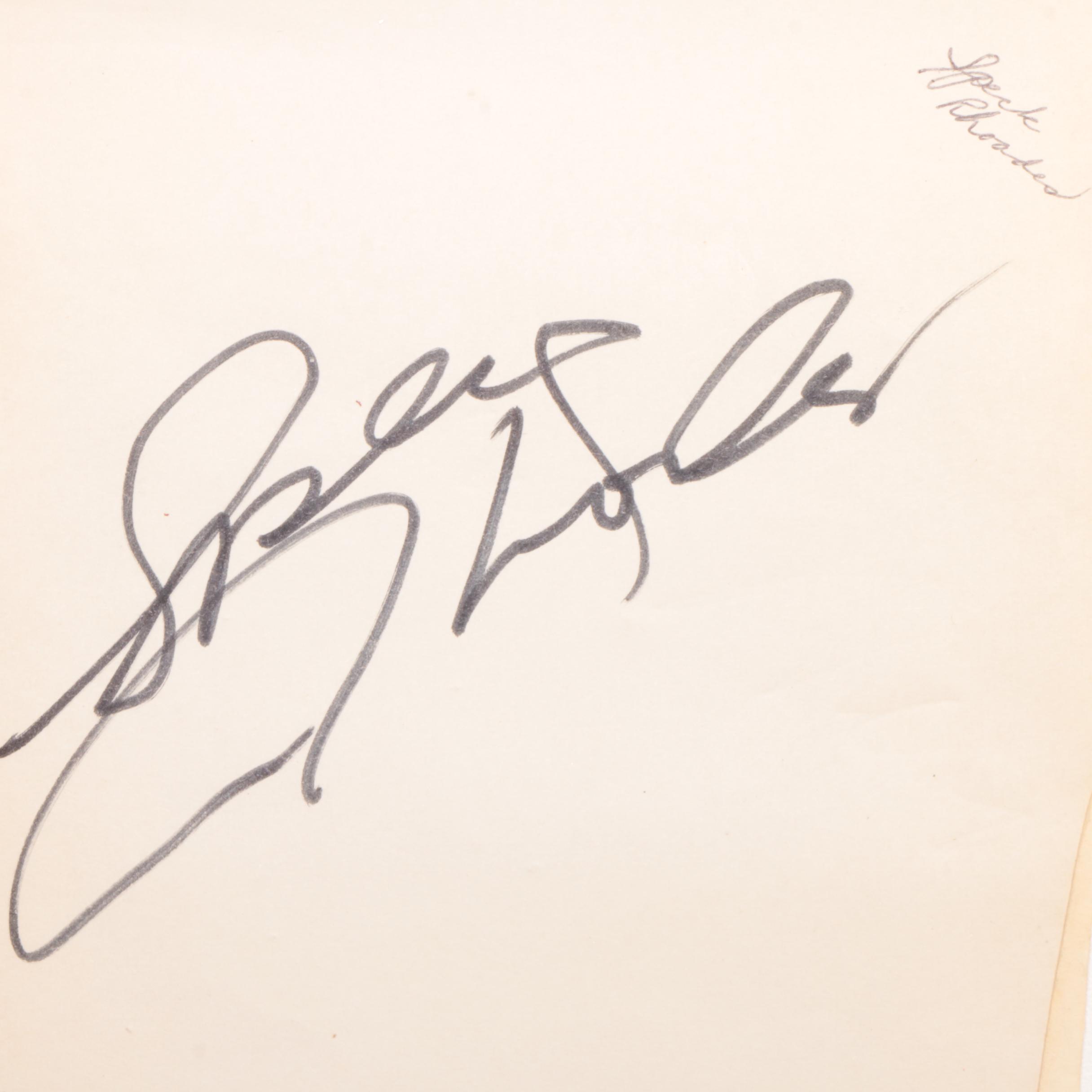 Classic Country Singers Cut Signatures