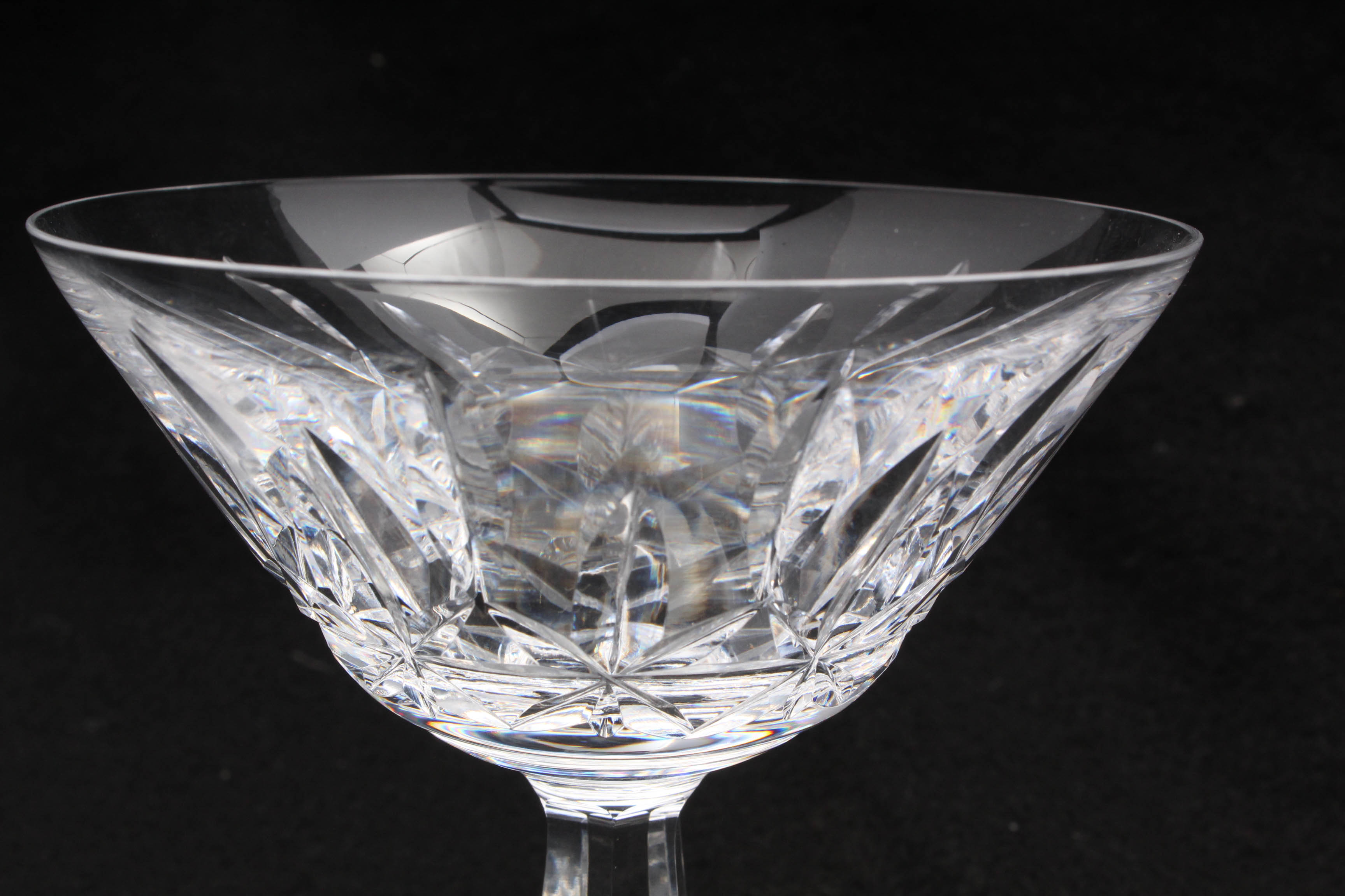 Waterford Crystal "Rosslare" Champagne Coupe Glasses