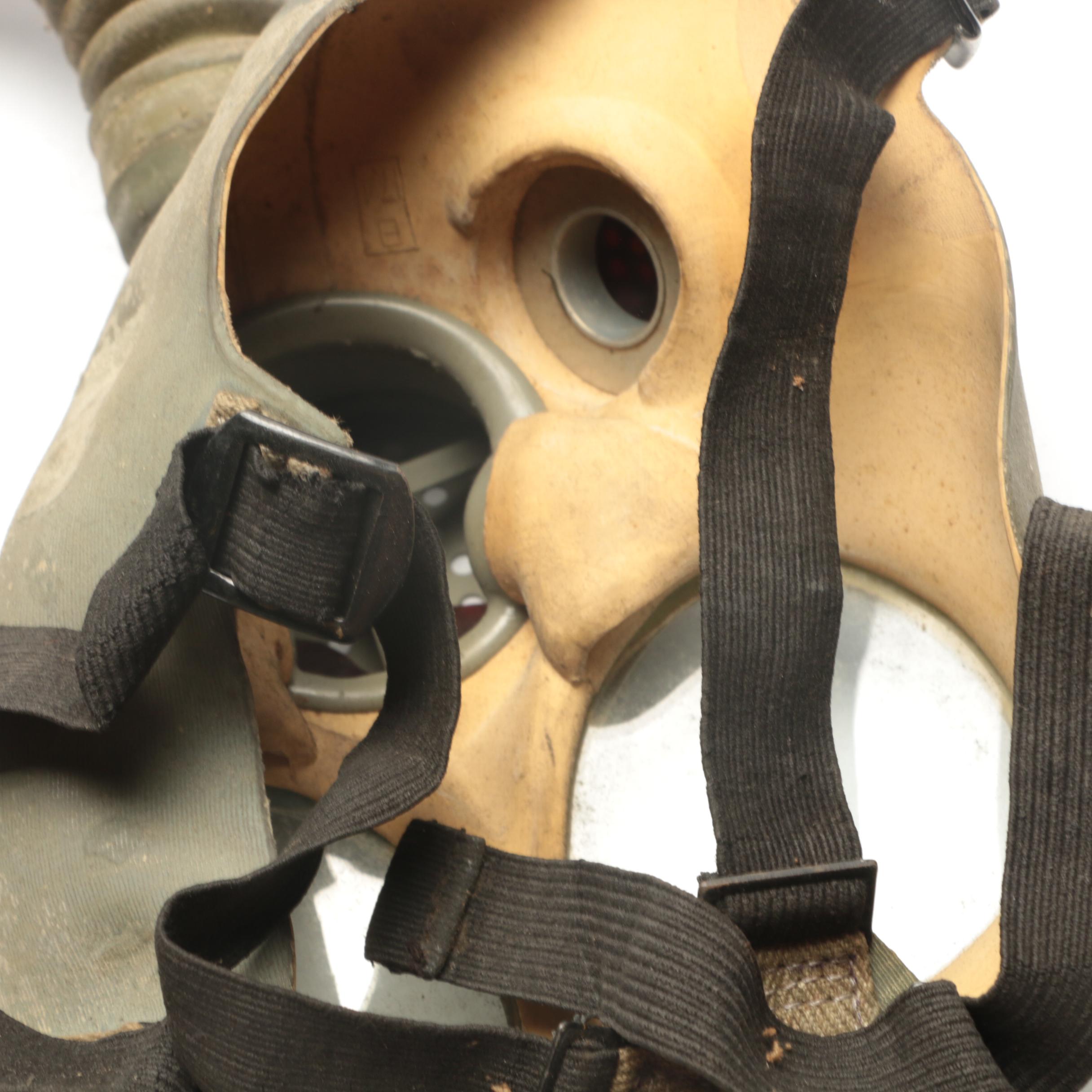 Japanese WWII Era Gas Mask with Case