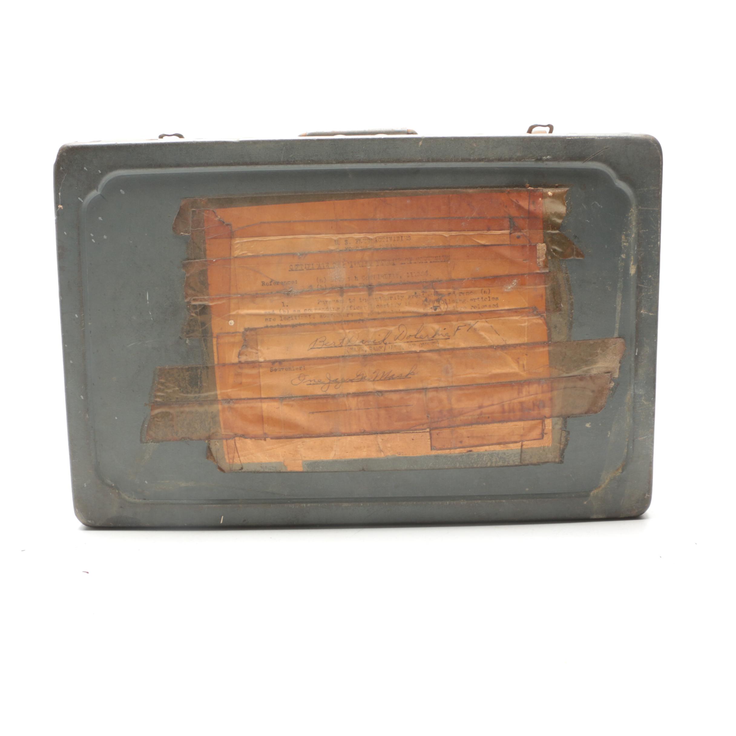 Japanese WWII Era Gas Mask with Case