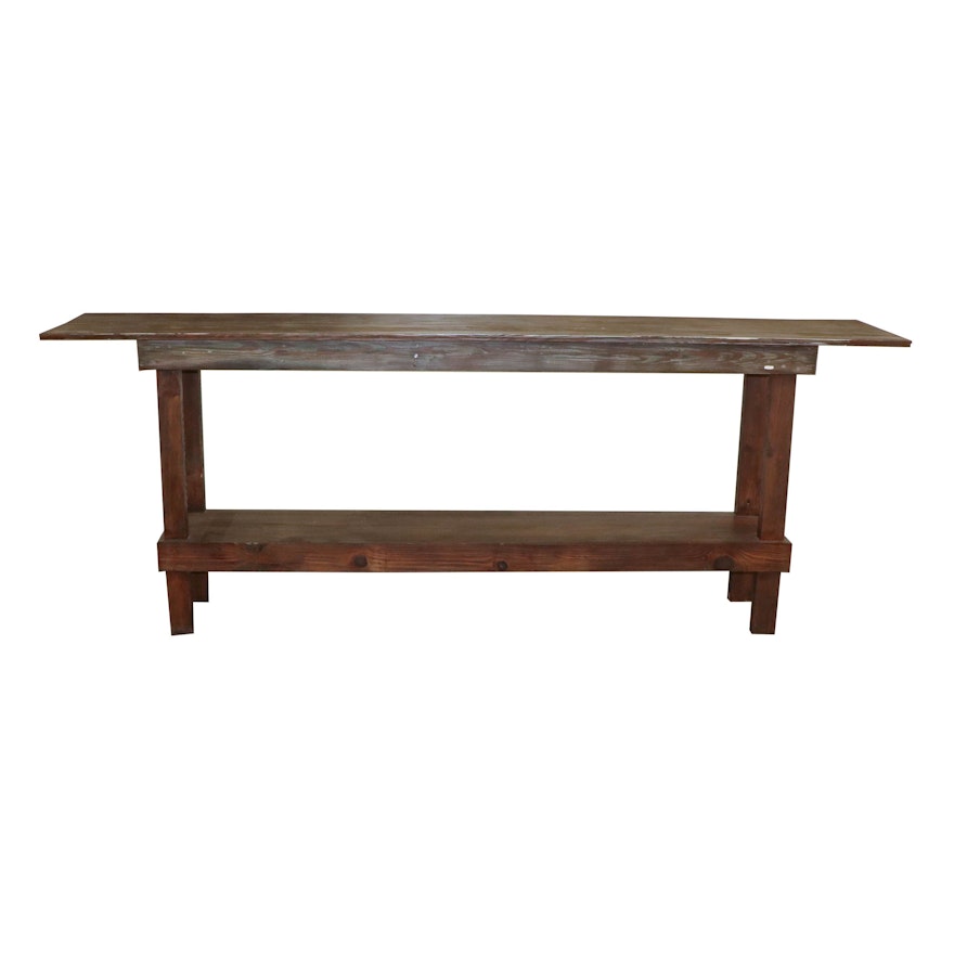 Contemporary Ash and Pine Console Table