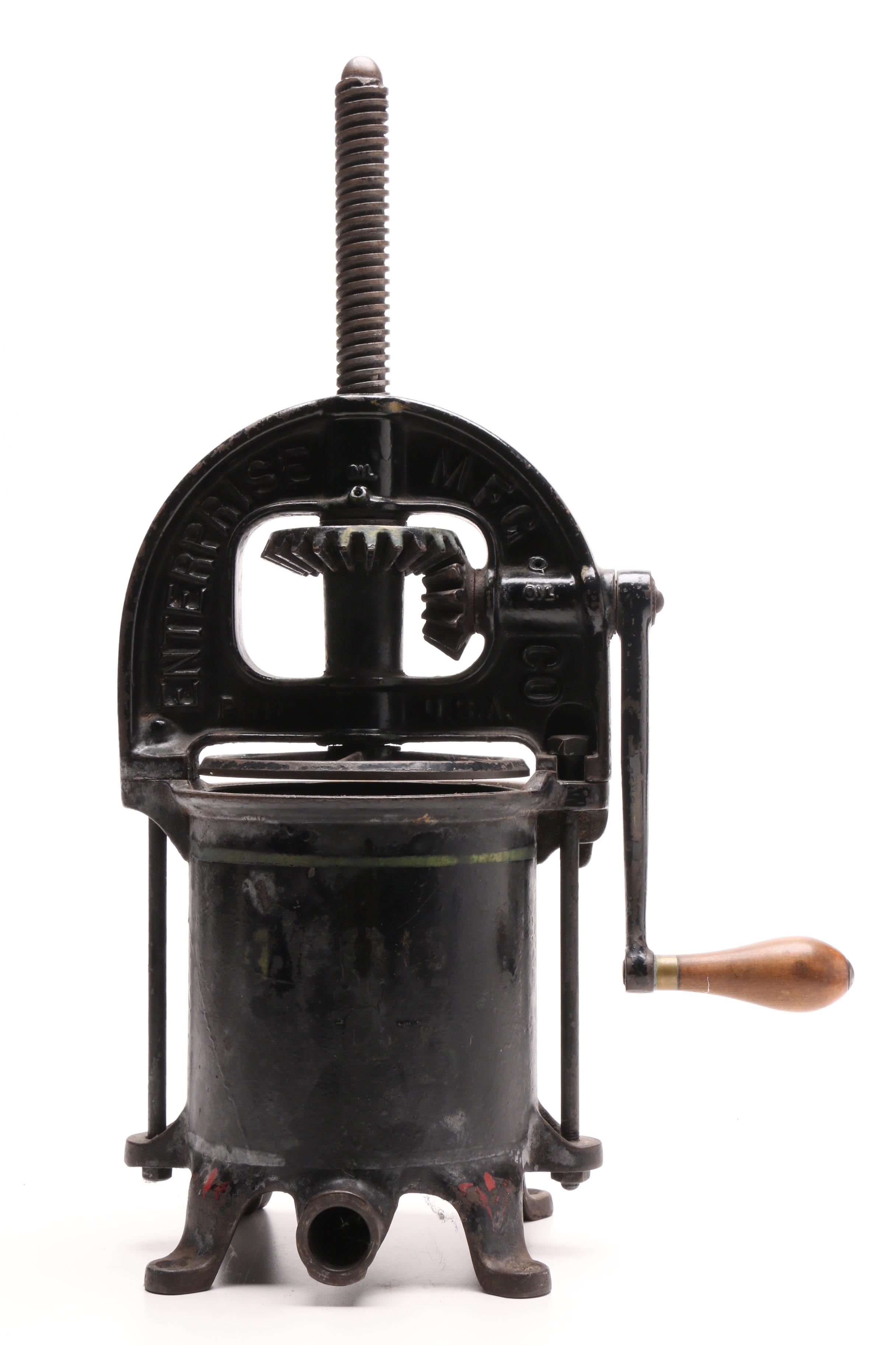 1800s Enterprise Mfg. Co. Sausage Stuffer