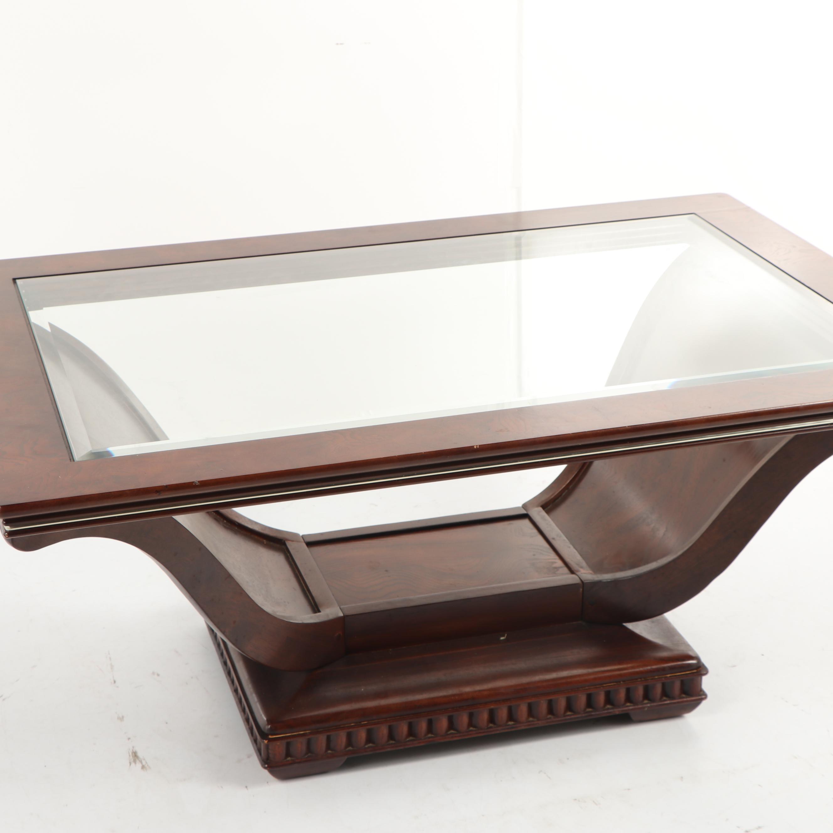 Art Deco Style U-Base Coffee Table, 20th Century