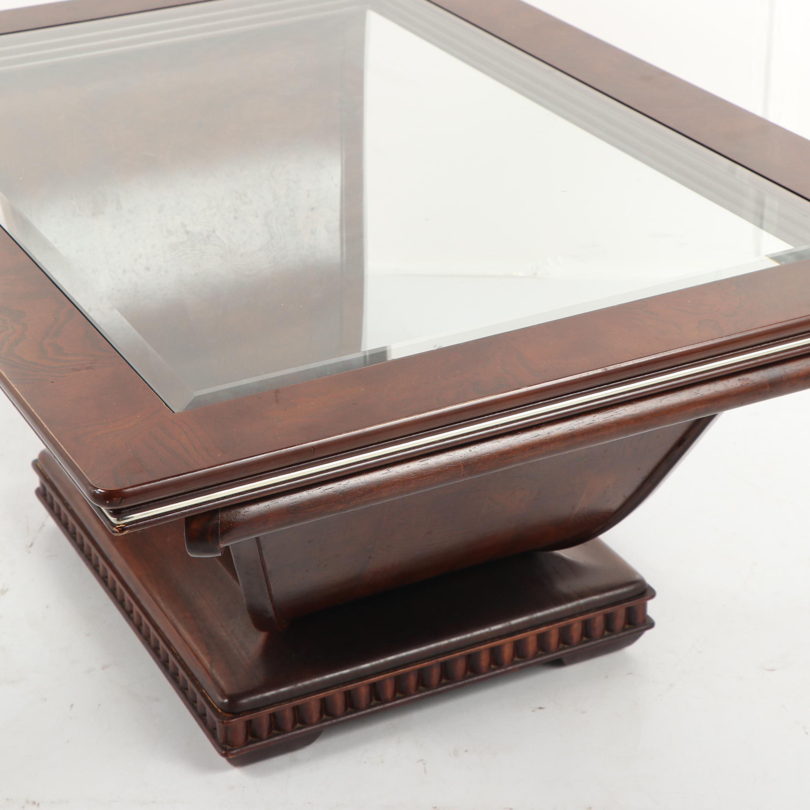 Art Deco Style U-Base Coffee Table, 20th Century