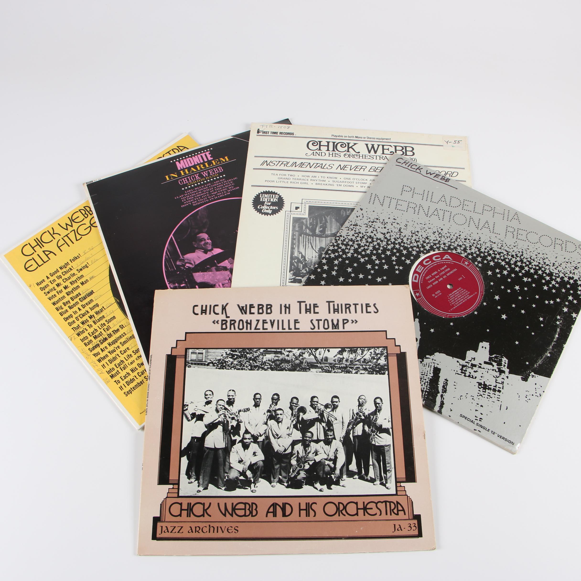 Chick Webb Vinyl Records including "Midnite in Harlem"