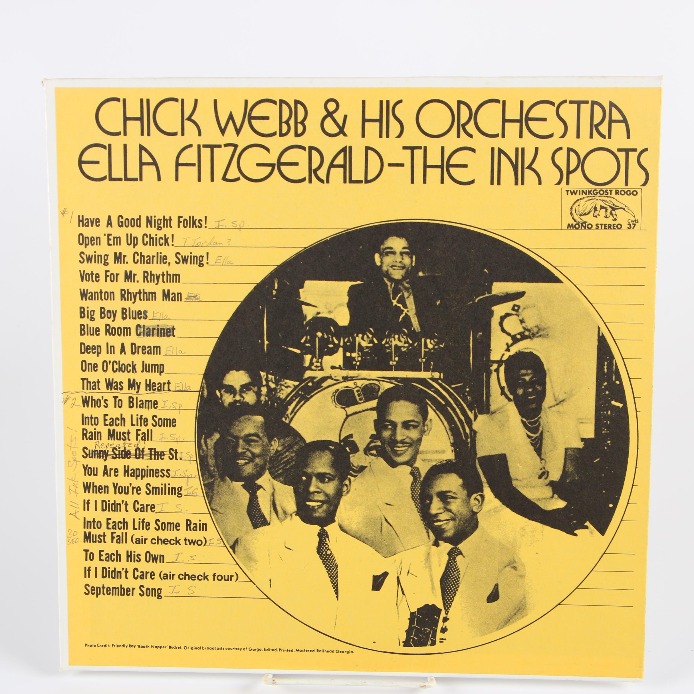 Chick Webb Vinyl Records including "Midnite in Harlem"