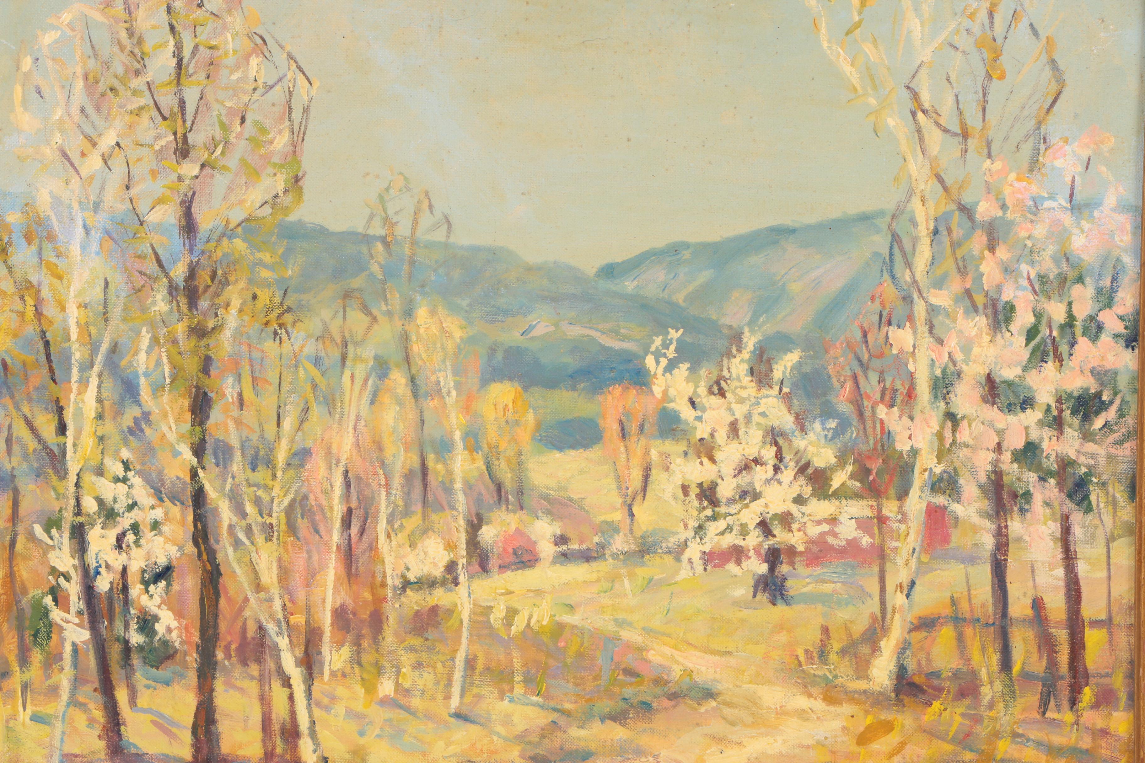 David Atwater 1968 Landscape Oil Painting