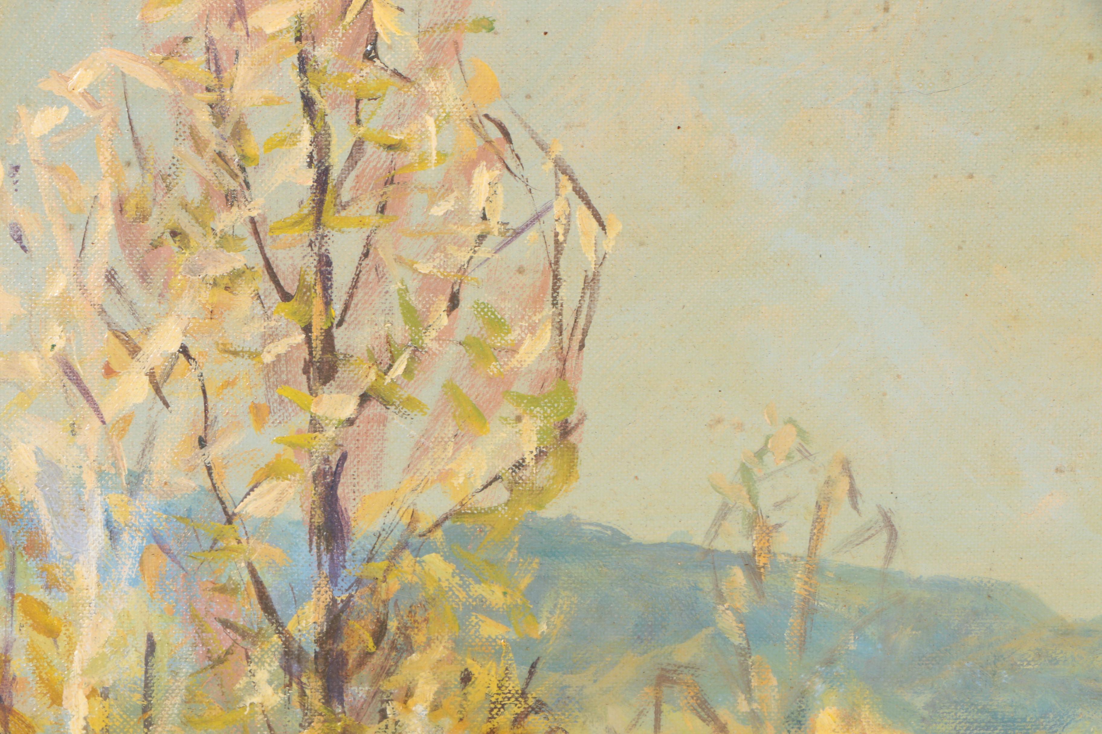 David Atwater 1968 Landscape Oil Painting