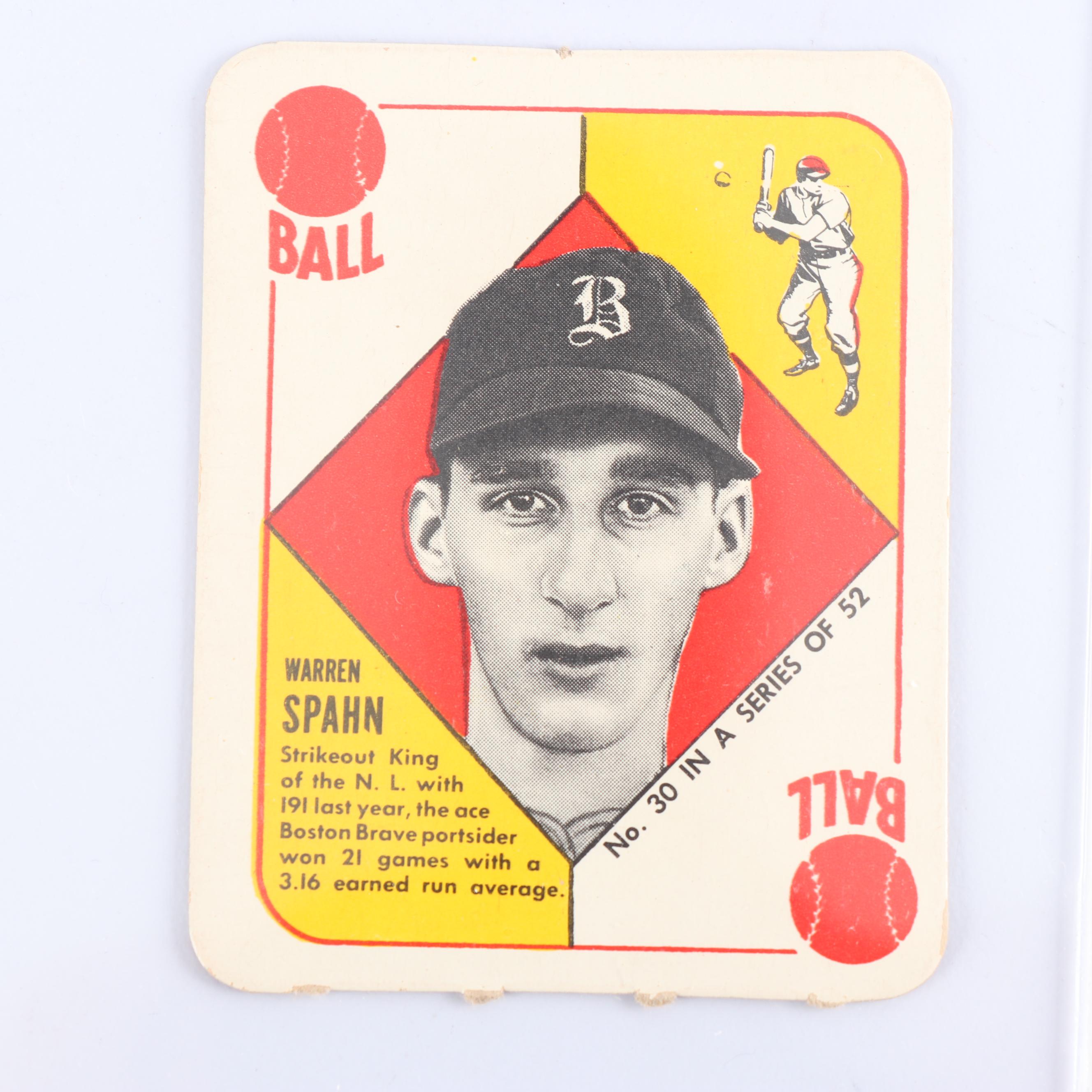1951 Topps Red Back Baseball Cards