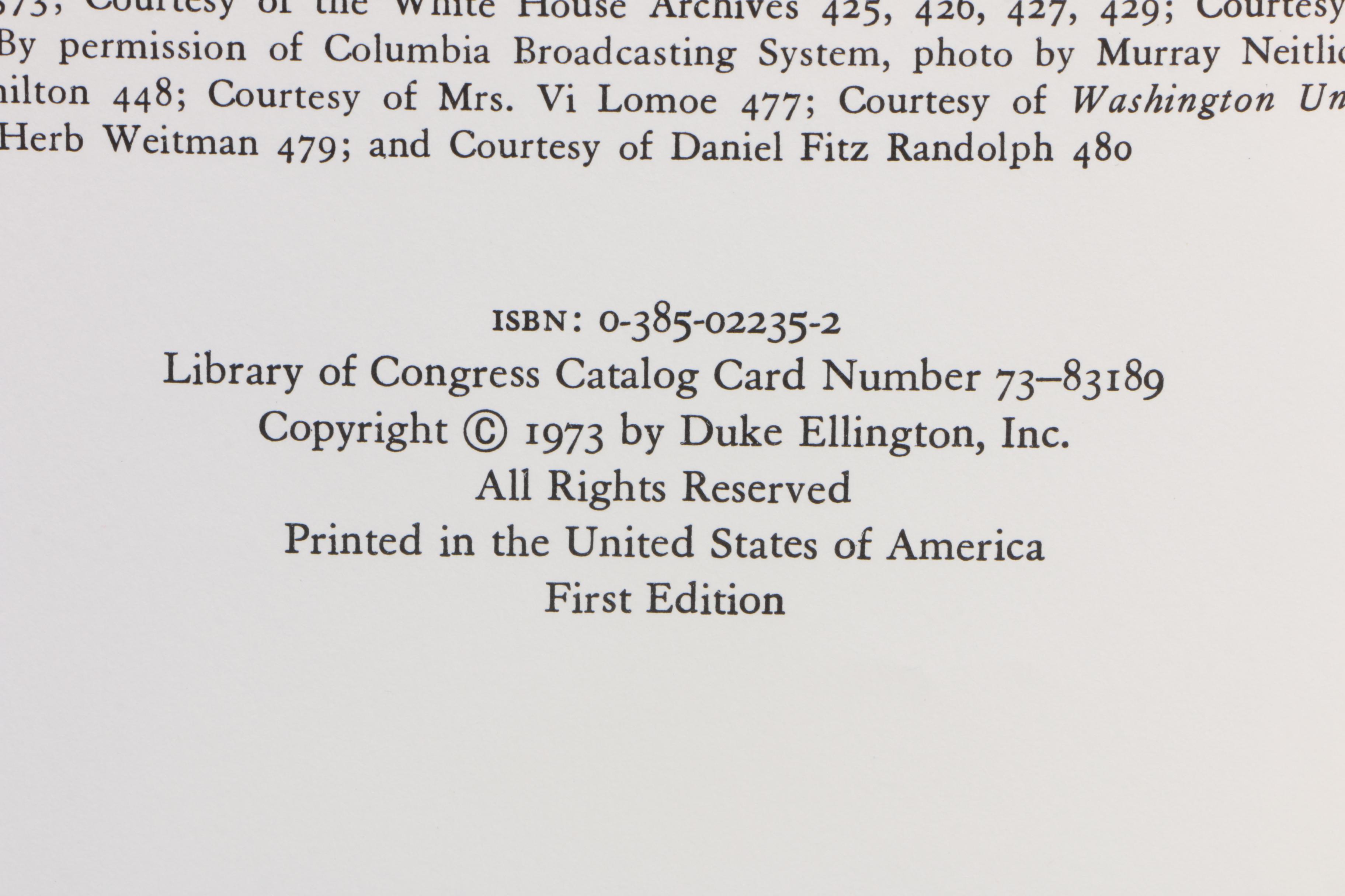 Ex-Libris Jack Bradley First Edition "Music is My Mistress" by Duke Ellington