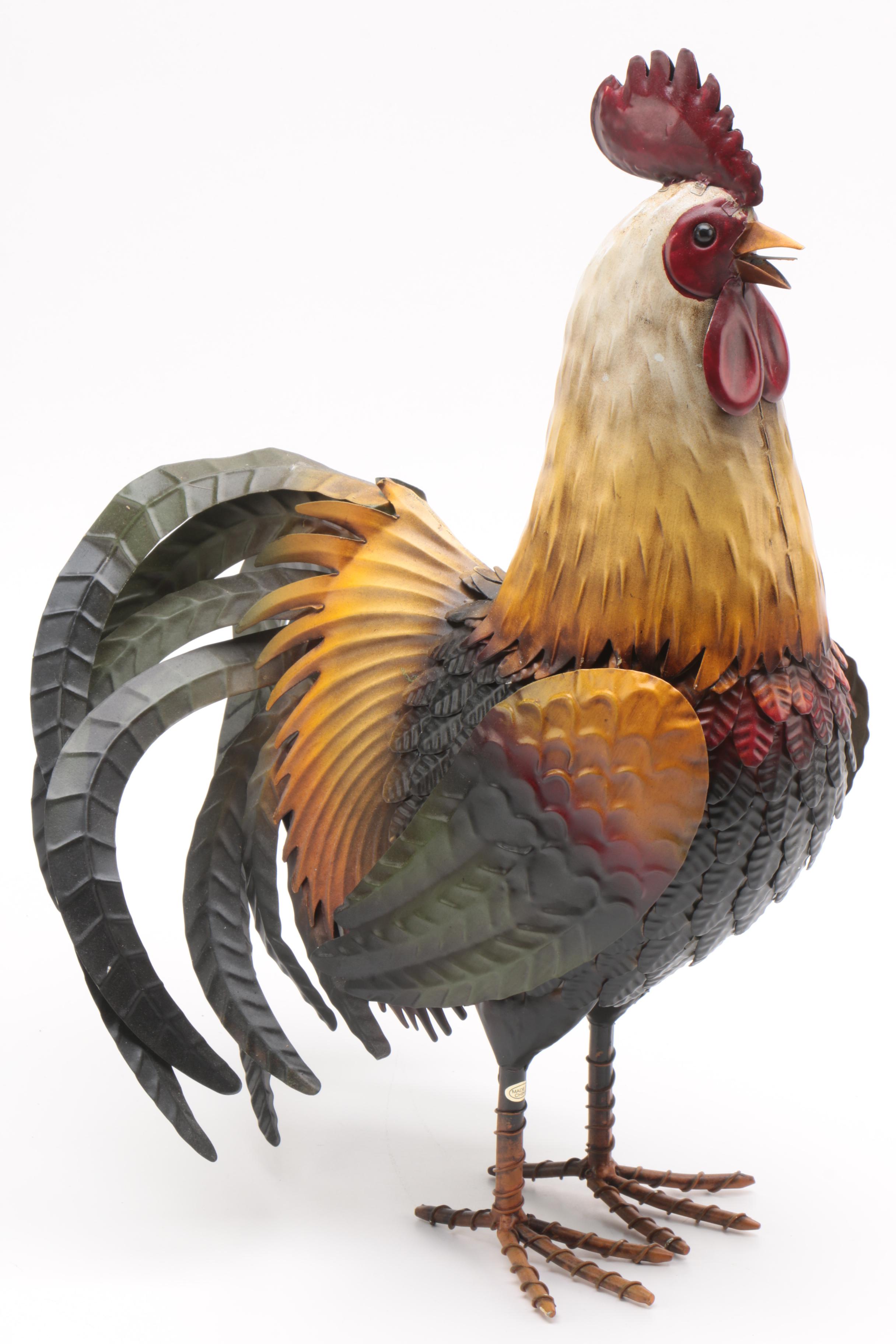 Decorative Rooster Figurines