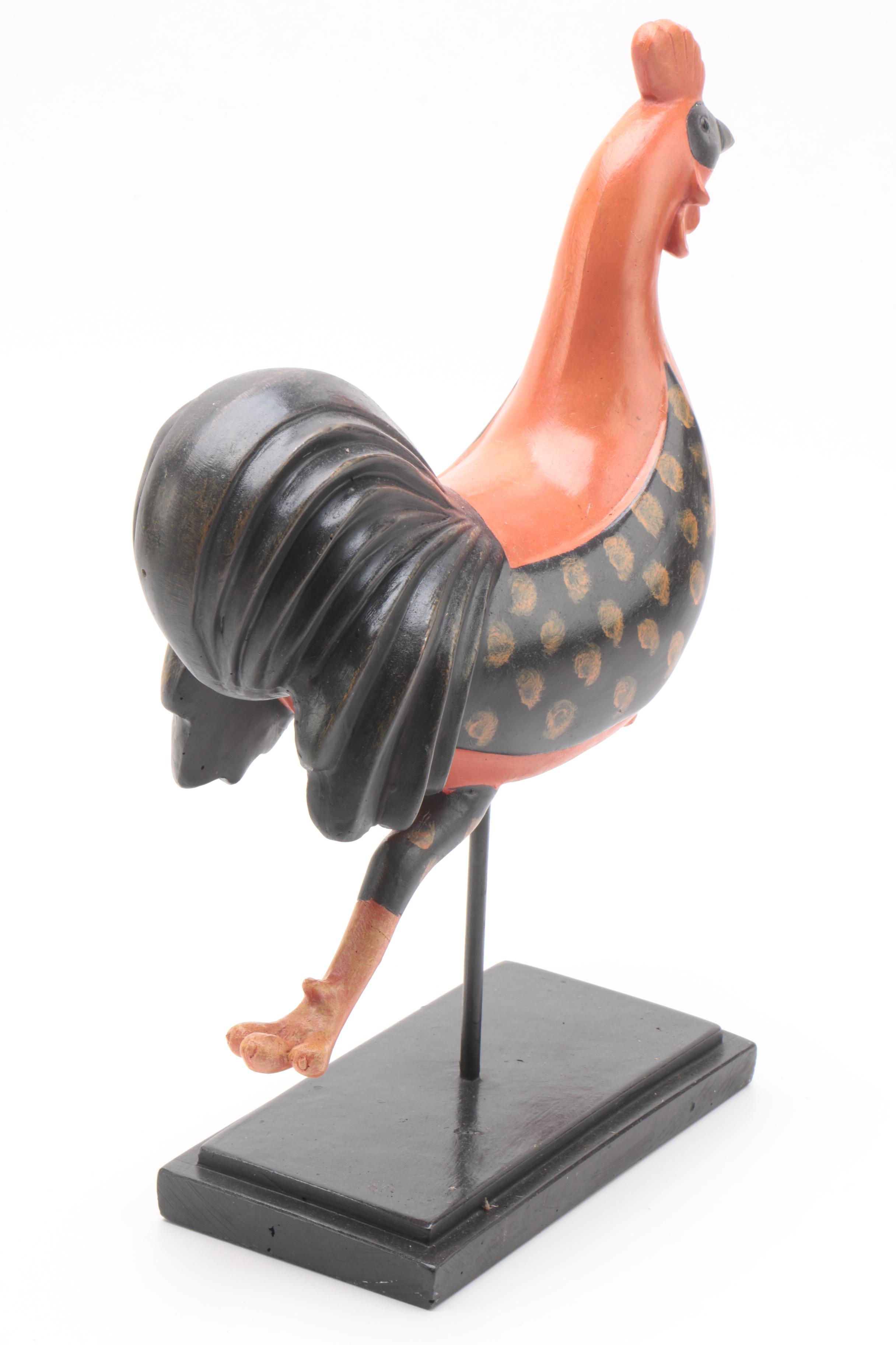 Decorative Rooster Figurines