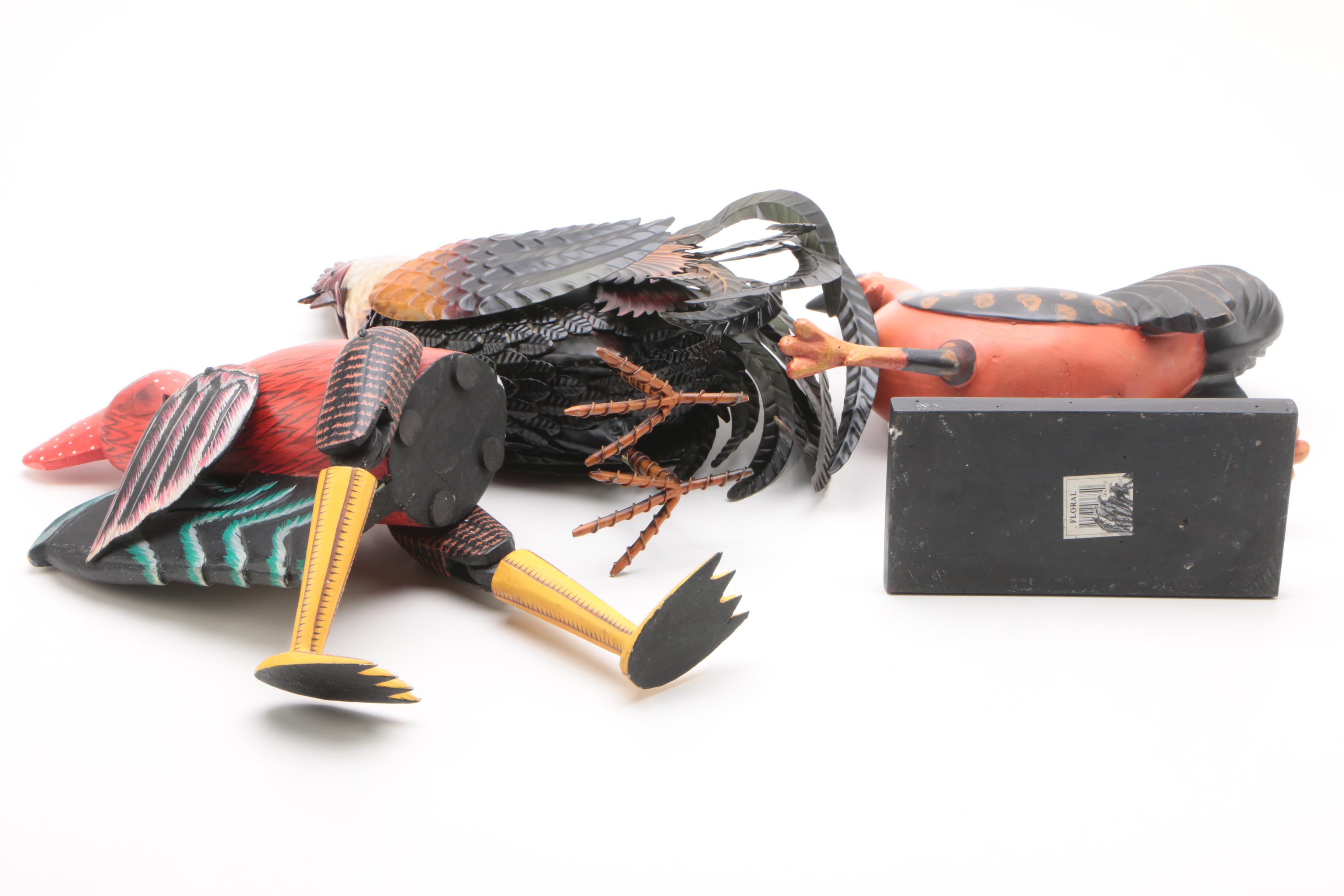 Decorative Rooster Figurines