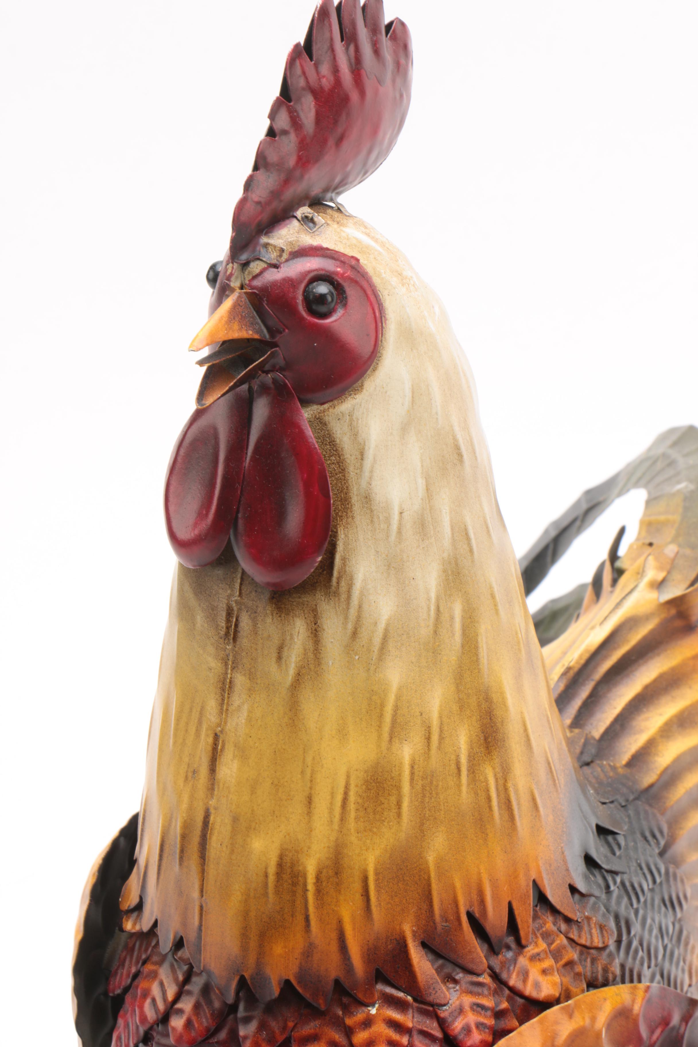 Decorative Rooster Figurines