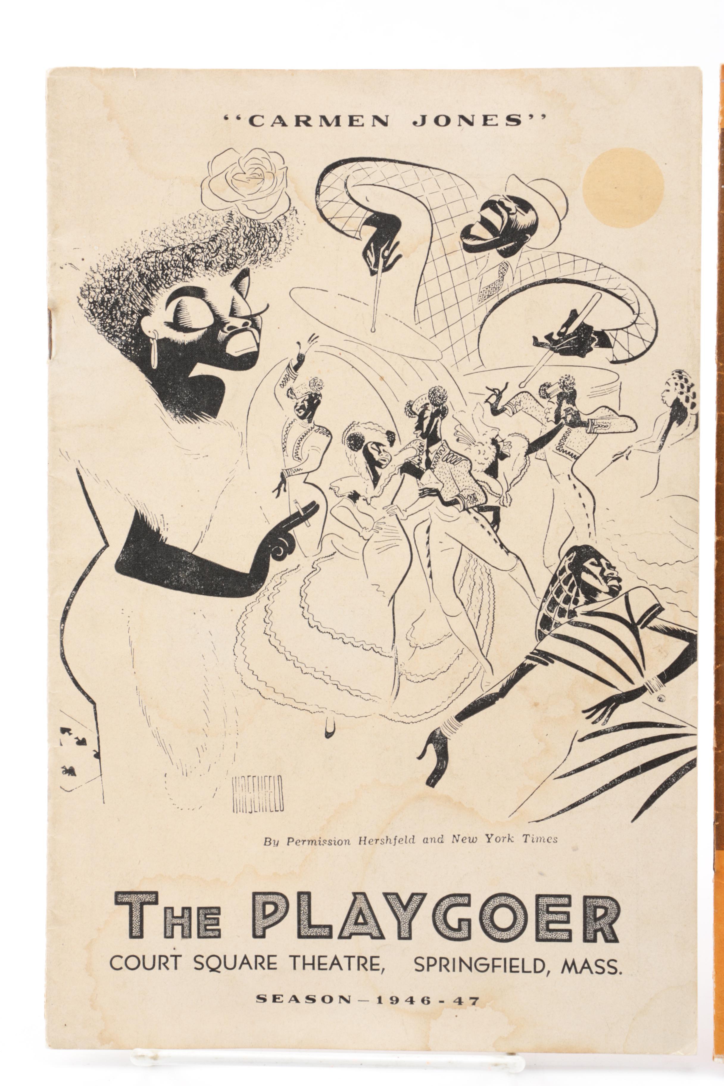 1946 "Carmen Jones" and "Anna Lucasta" Playgoer Programs