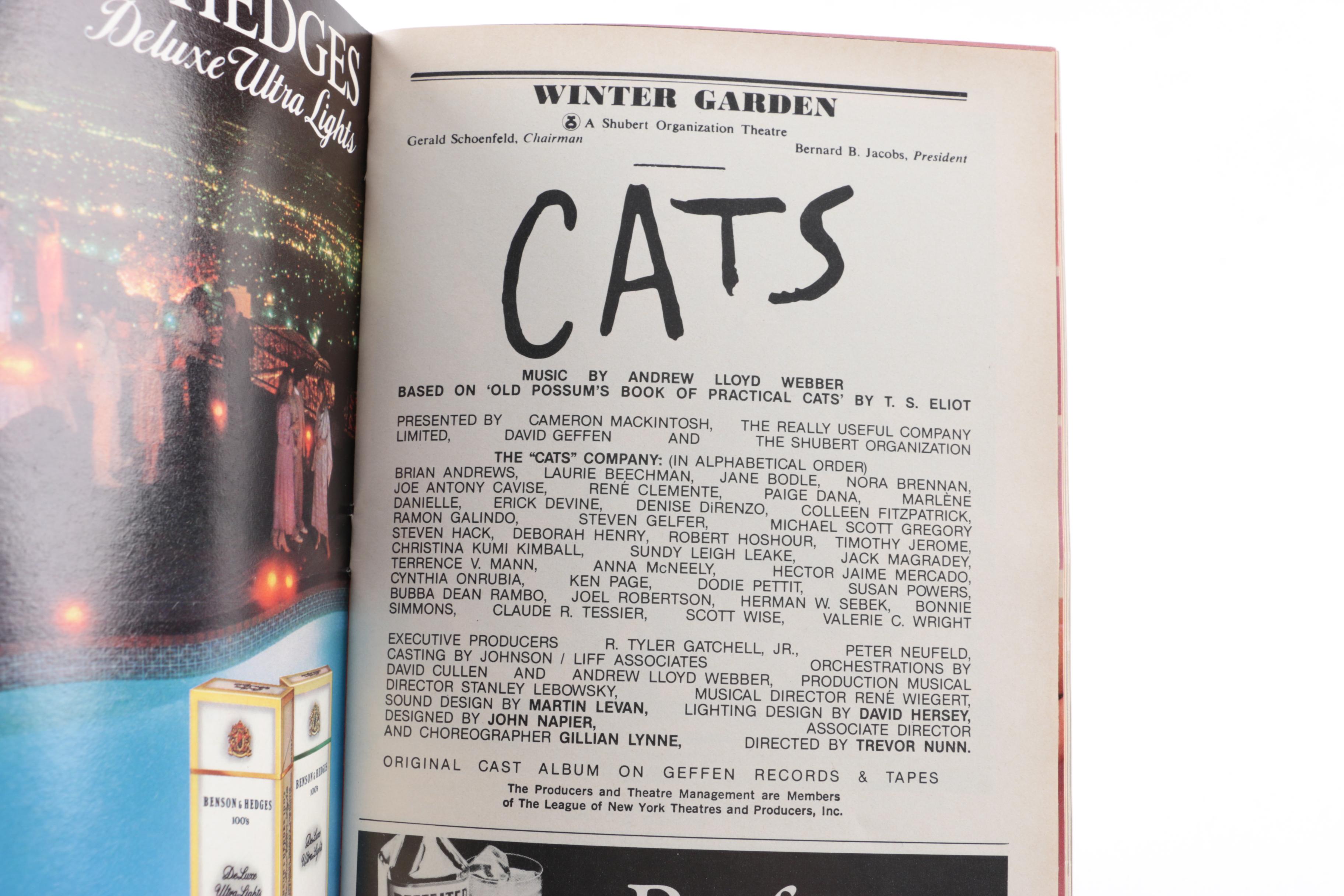 1984 "Cats" Playbill
