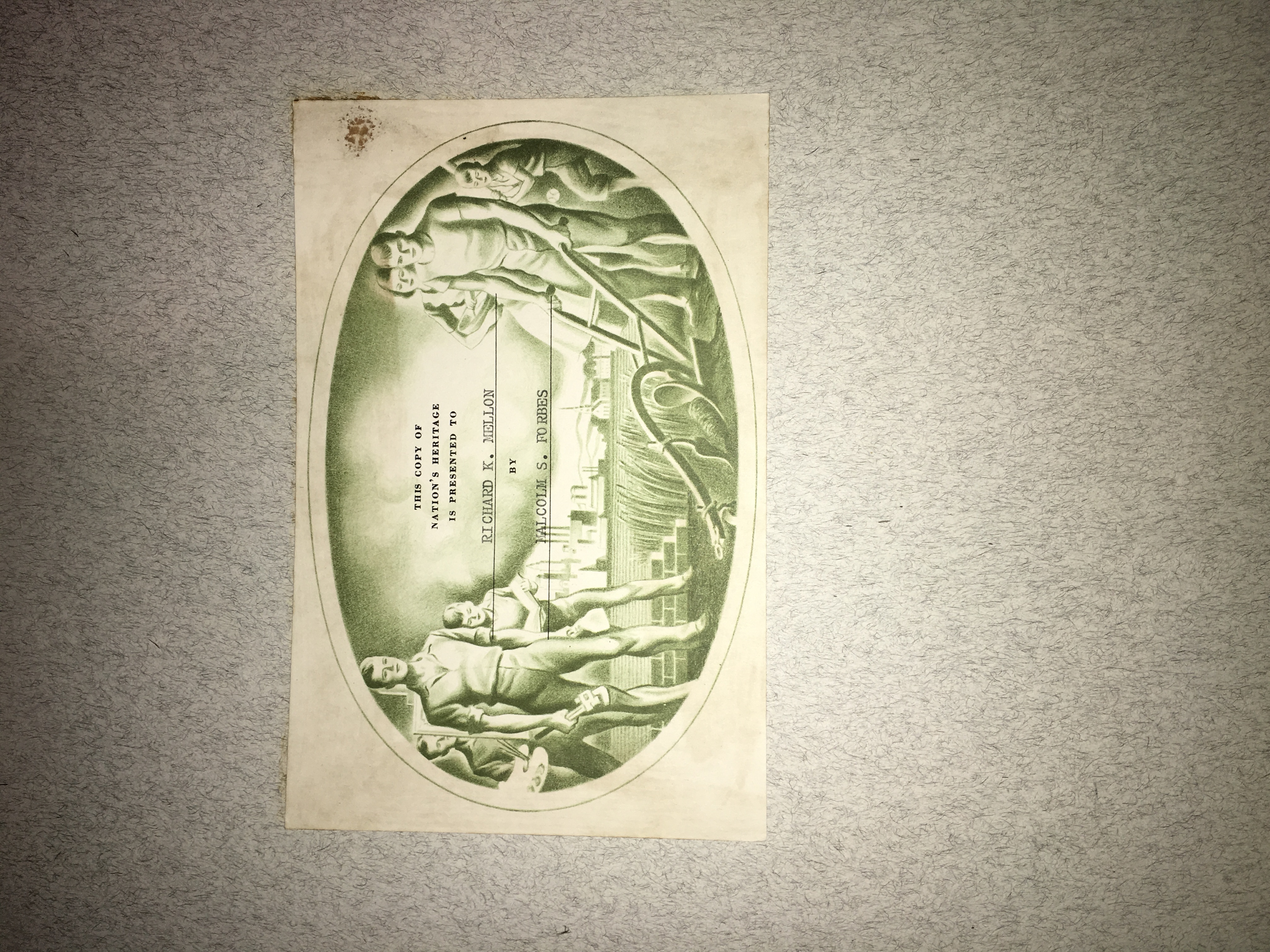 1949 "Nation's Heritage" Books with Bookplates from Malcolm Forbes
