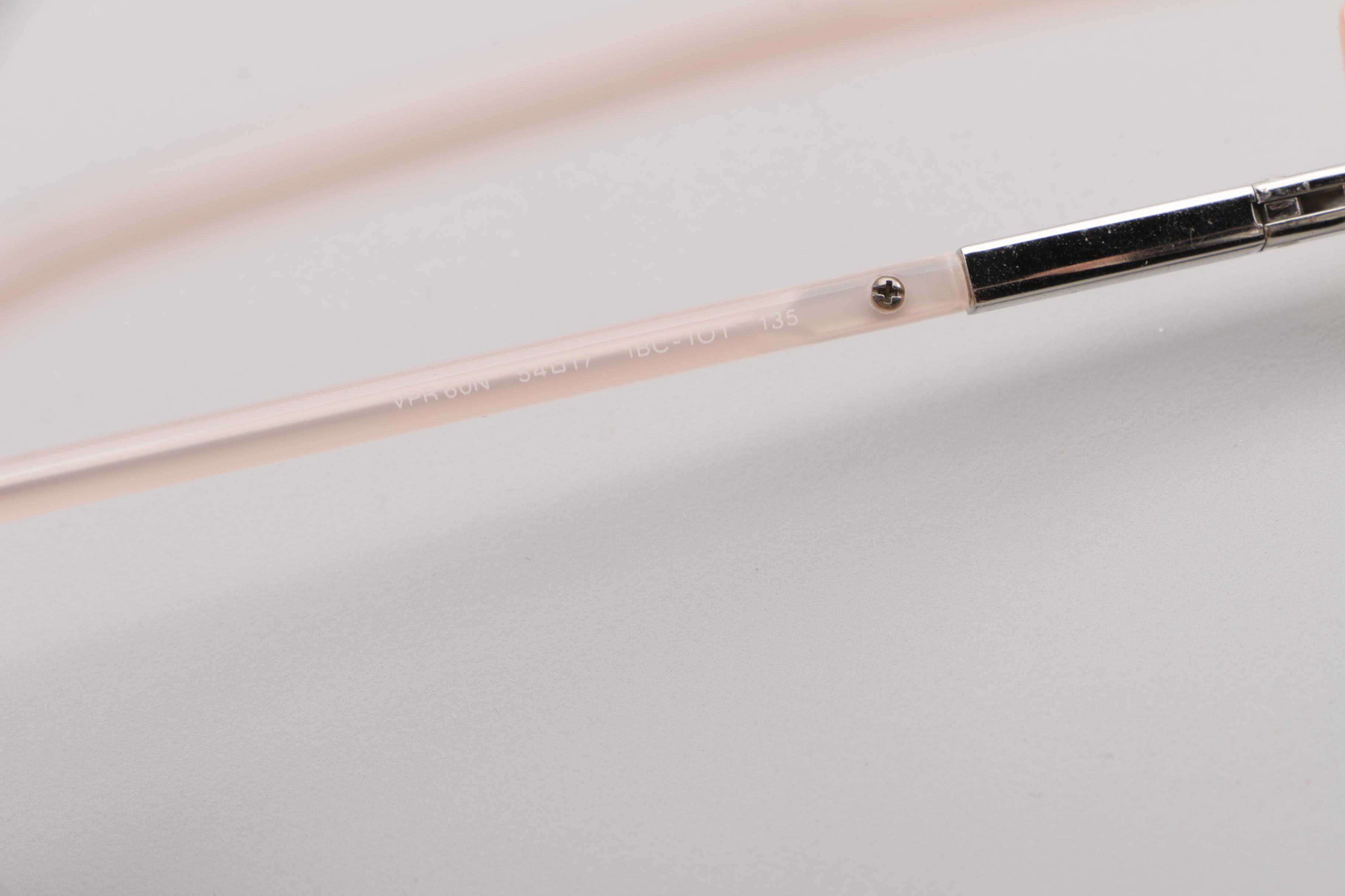 Prada Pink Semi-Rimless Eyeglasses