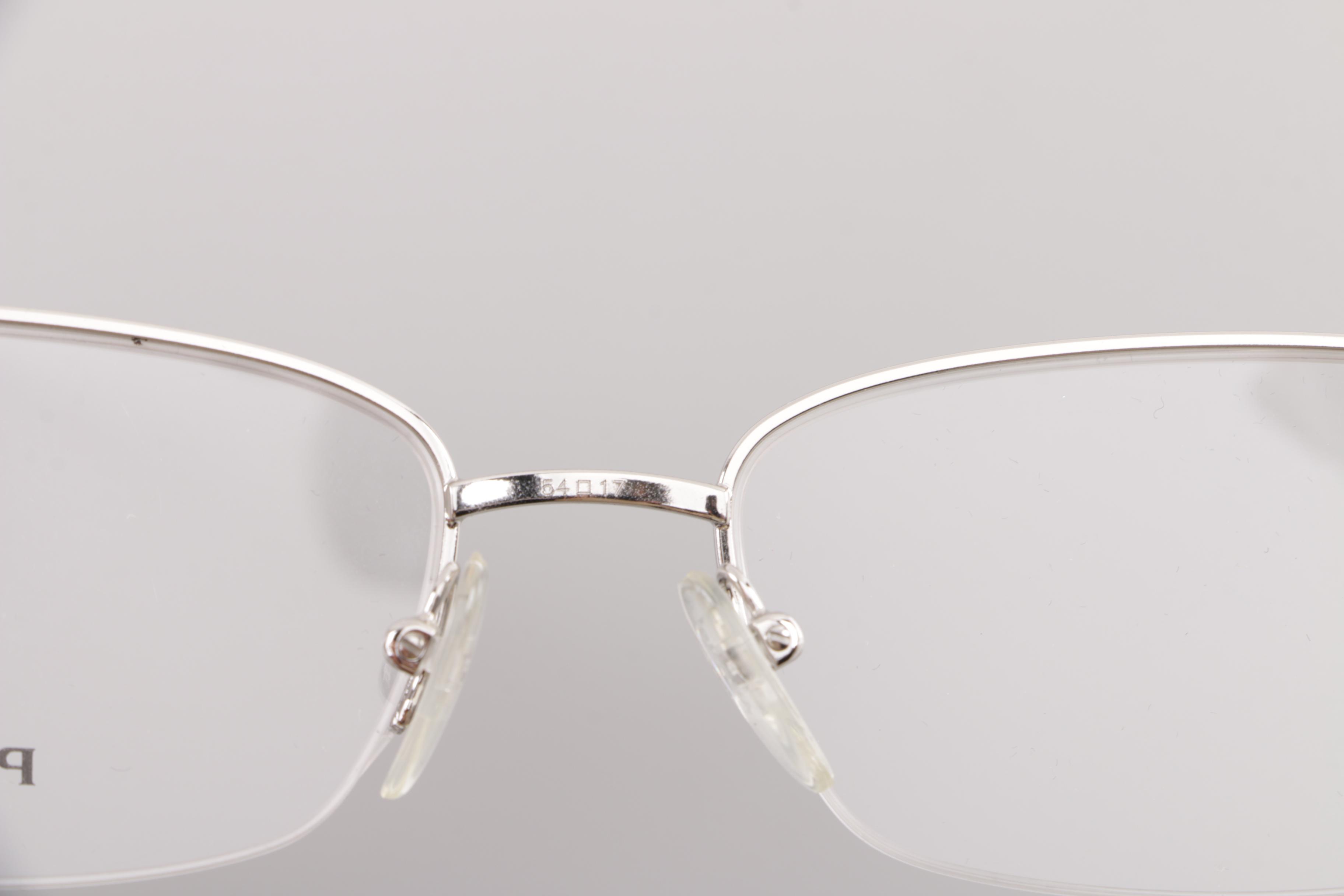 Prada Pink Semi-Rimless Eyeglasses