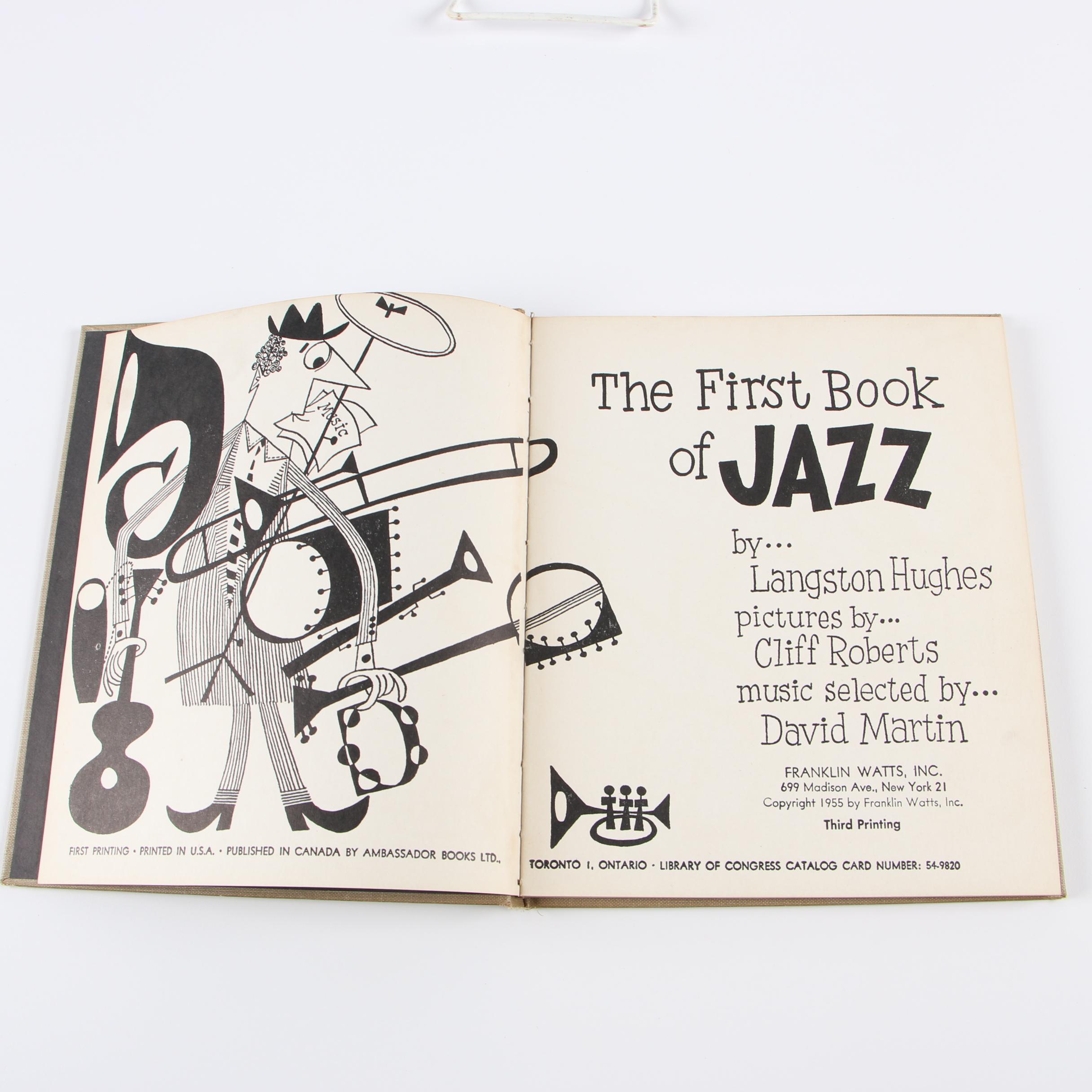 Ex-Libris Jack Bradley 1955 "The First Book of Jazz" by Langston Hughes