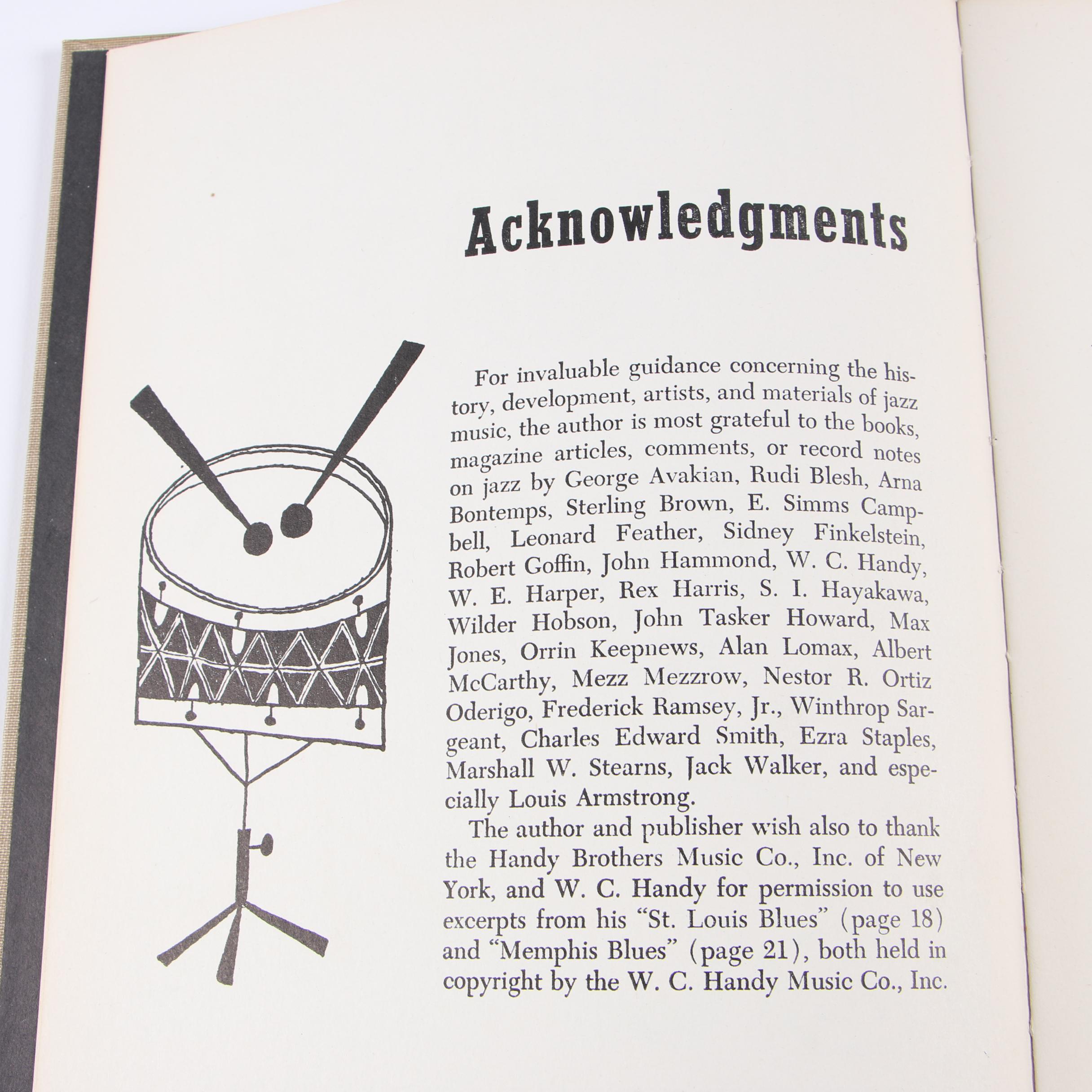 Ex-Libris Jack Bradley 1955 "The First Book of Jazz" by Langston Hughes