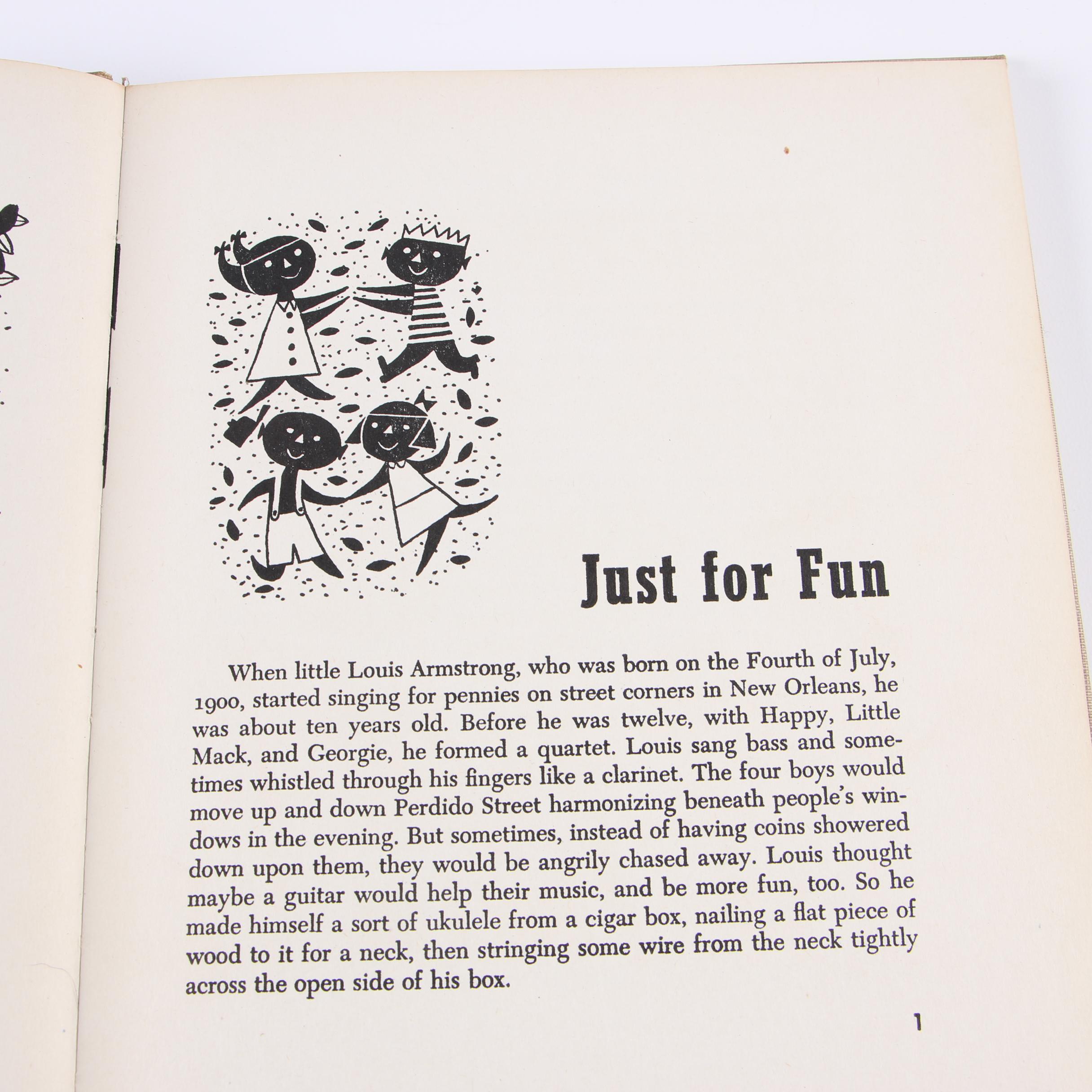 Ex-Libris Jack Bradley 1955 "The First Book of Jazz" by Langston Hughes